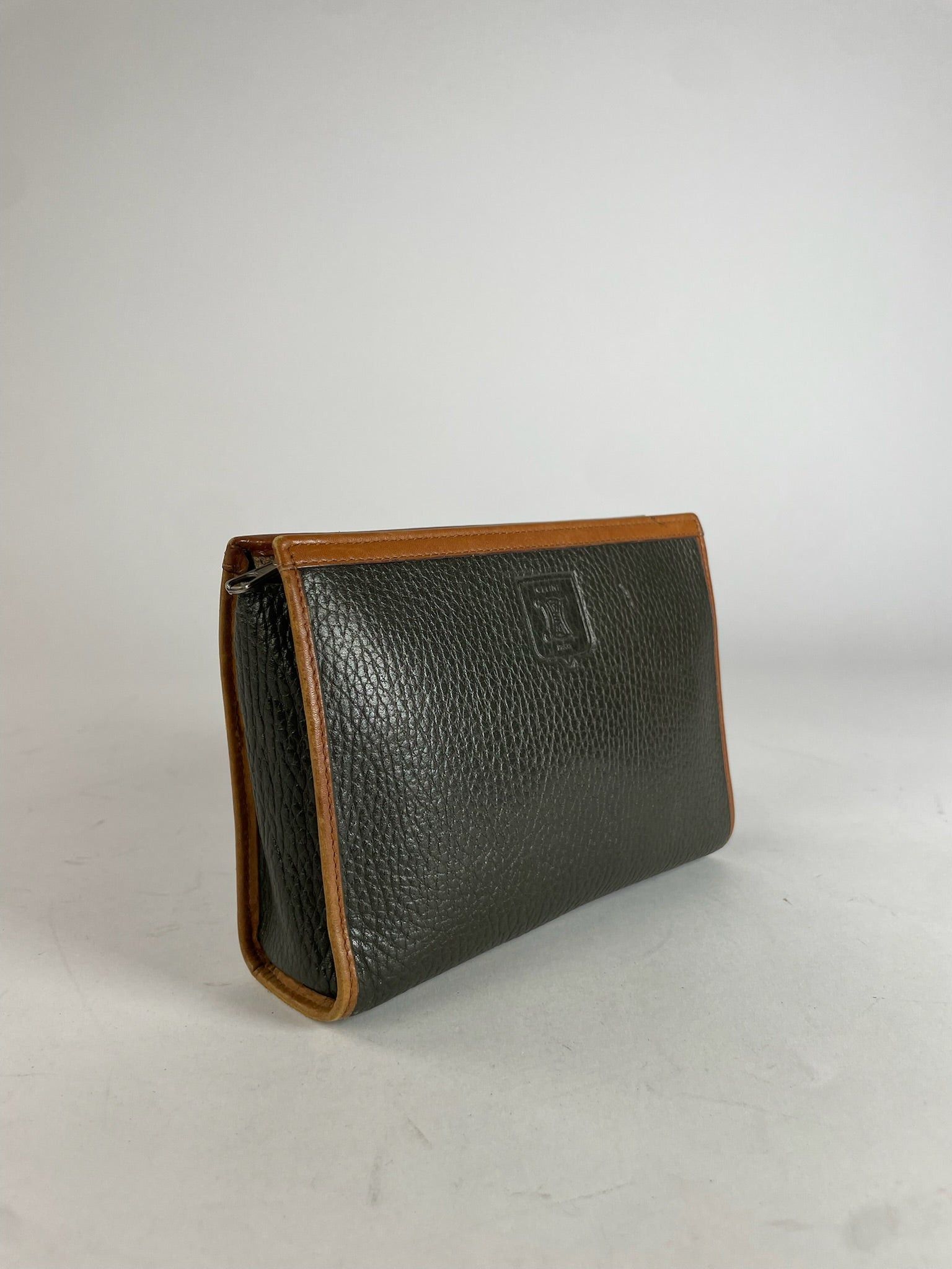 Celine Vintage Paris Clutch Black Brown Size ONE SIZE - 5 Thumbnail