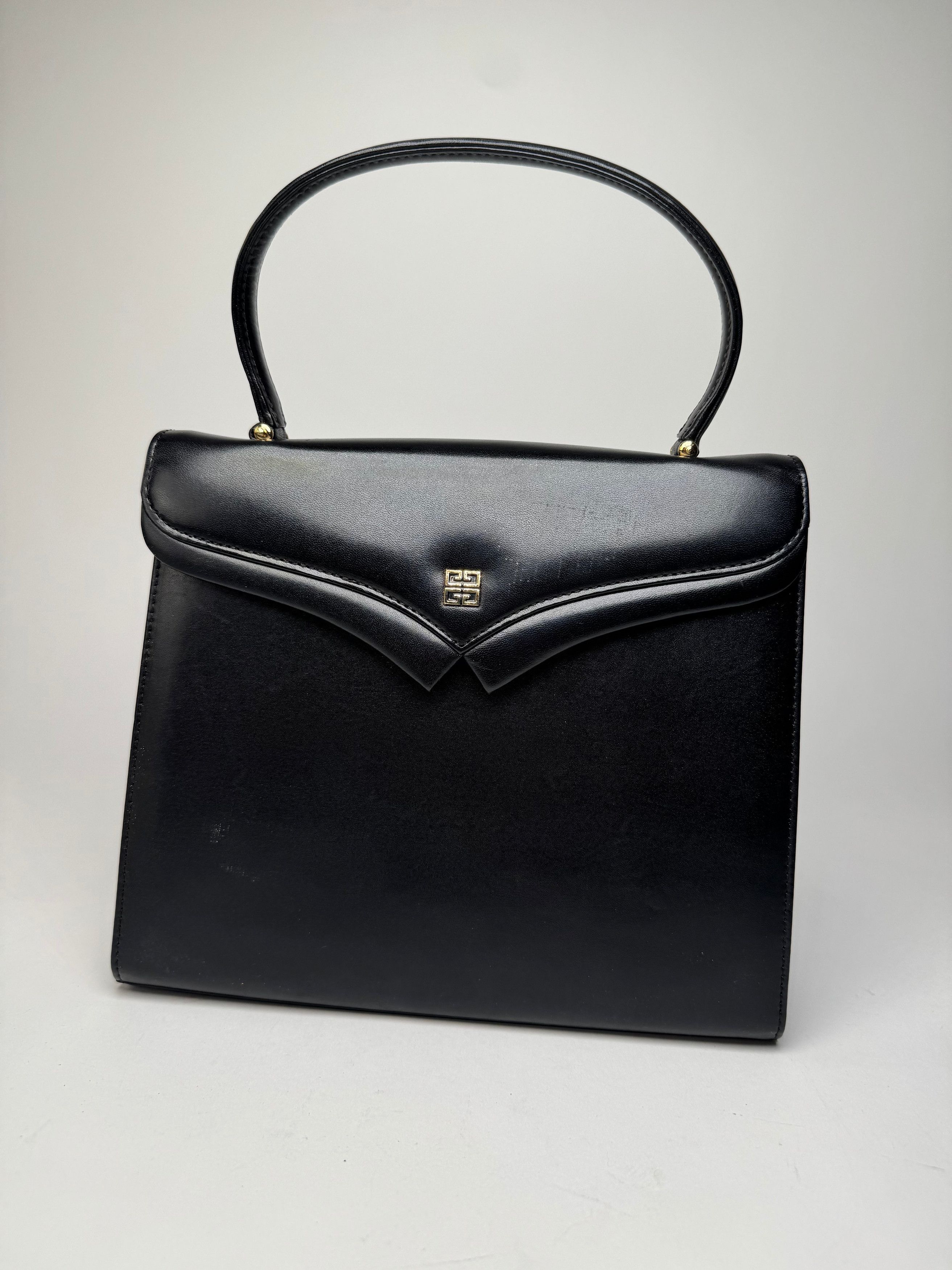 Givenchy Vintage Leather Handbag Black Size ONE SIZE - 13 Thumbnail