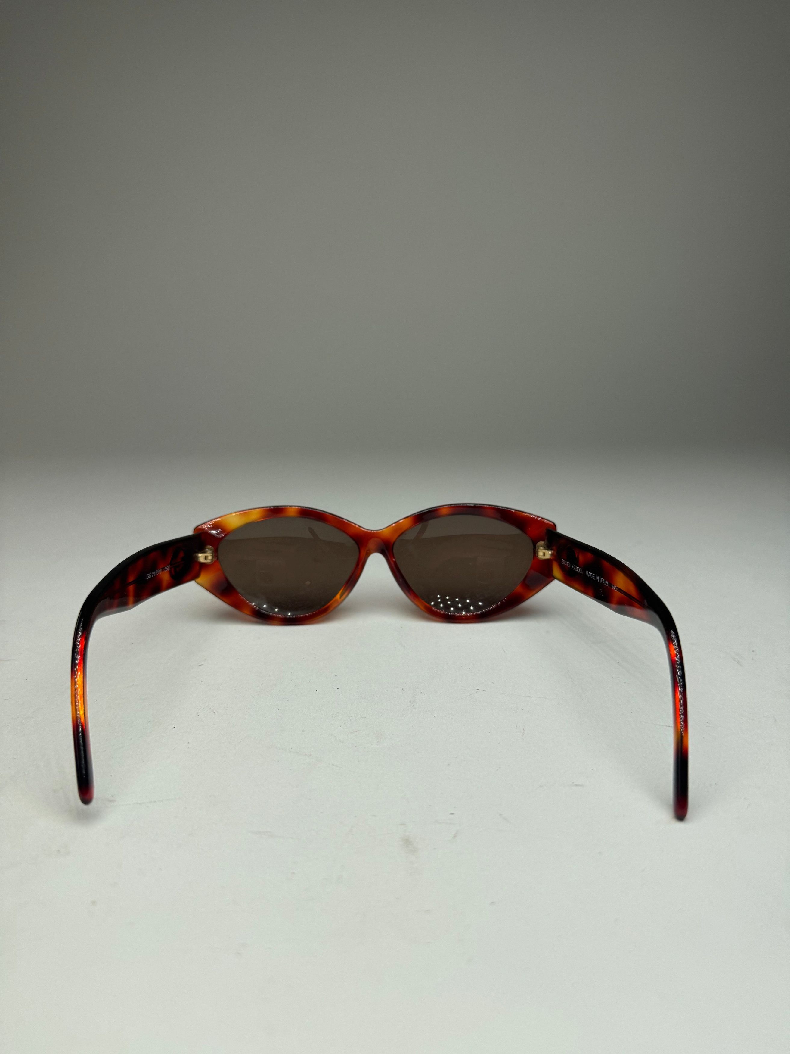 Gucci Vintage Retro Sunglasses Leopard Emblossed Size ONE SIZE - 4 Thumbnail