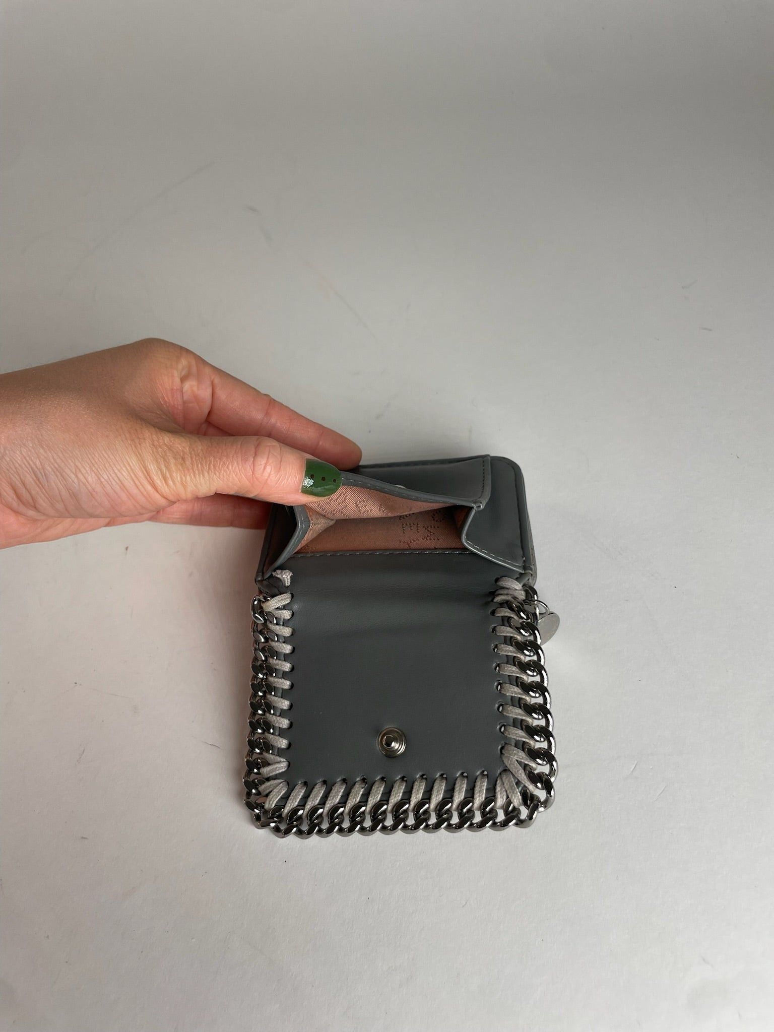 Stella McCartney Vintage Stella Mc Cartney Vegan Card Holder Grey Size ONE SIZE - 3 Thumbnail