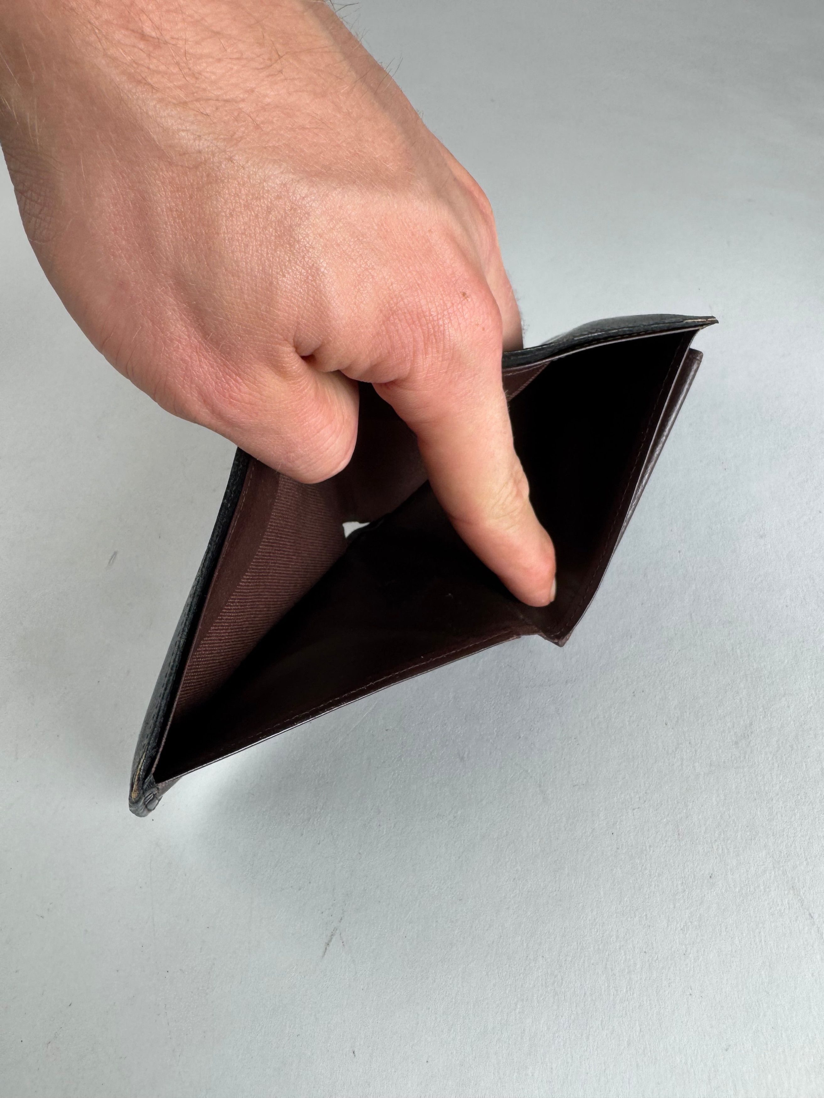 Other Vintage Yves Saint Laurent Flapable Leather Wallet Black Bro Size ONE SIZE - 6 Thumbnail