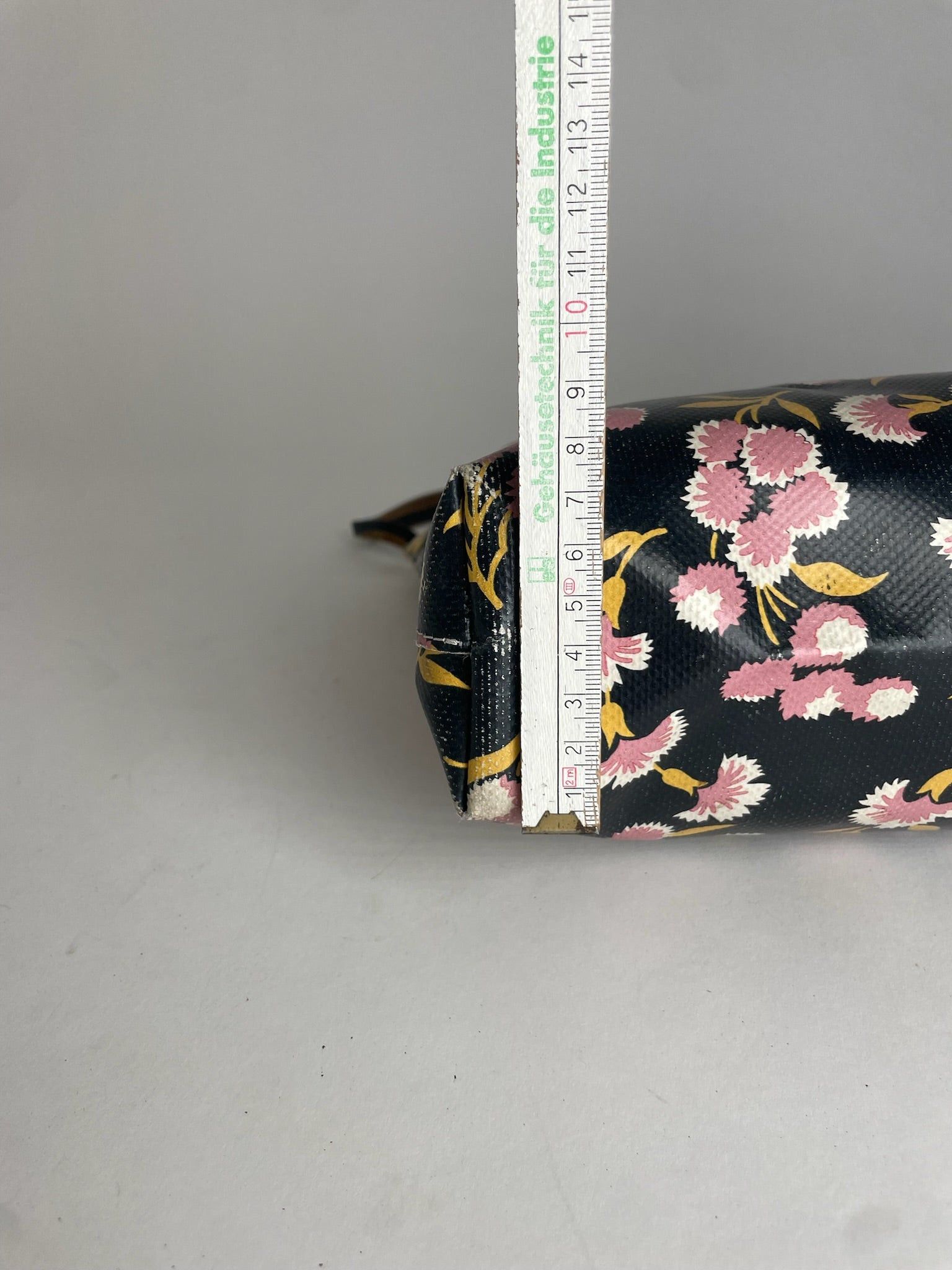 Marni Vintage Floral Leather Clutch Black Pink Green Size ONE SIZE - 10 Thumbnail