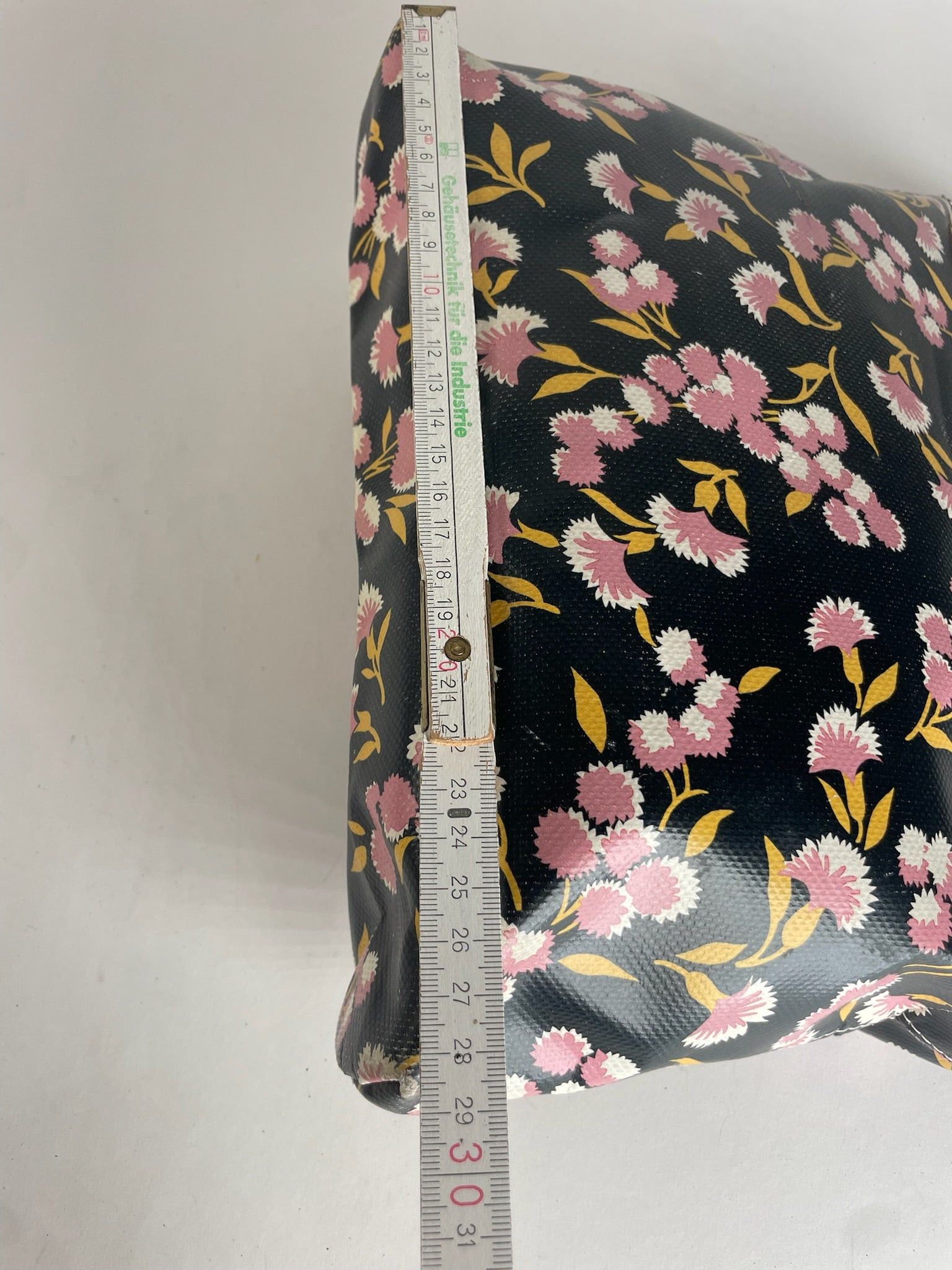 Marni Vintage Floral Leather Clutch Black Pink Green Size ONE SIZE - 11 Thumbnail