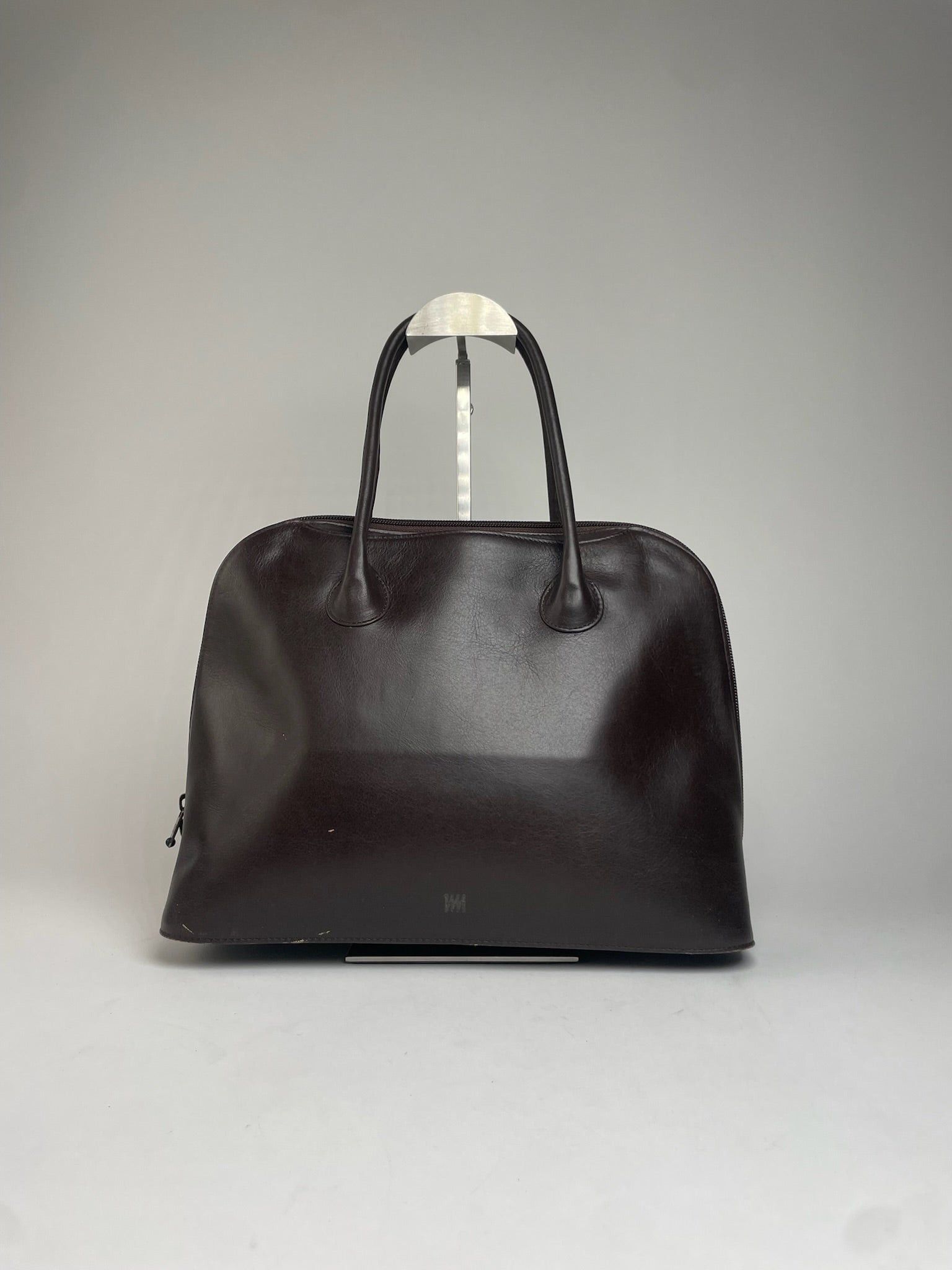 Issey Miyake Vintage Leather Handbag Brown Size ONE SIZE - 5 Thumbnail