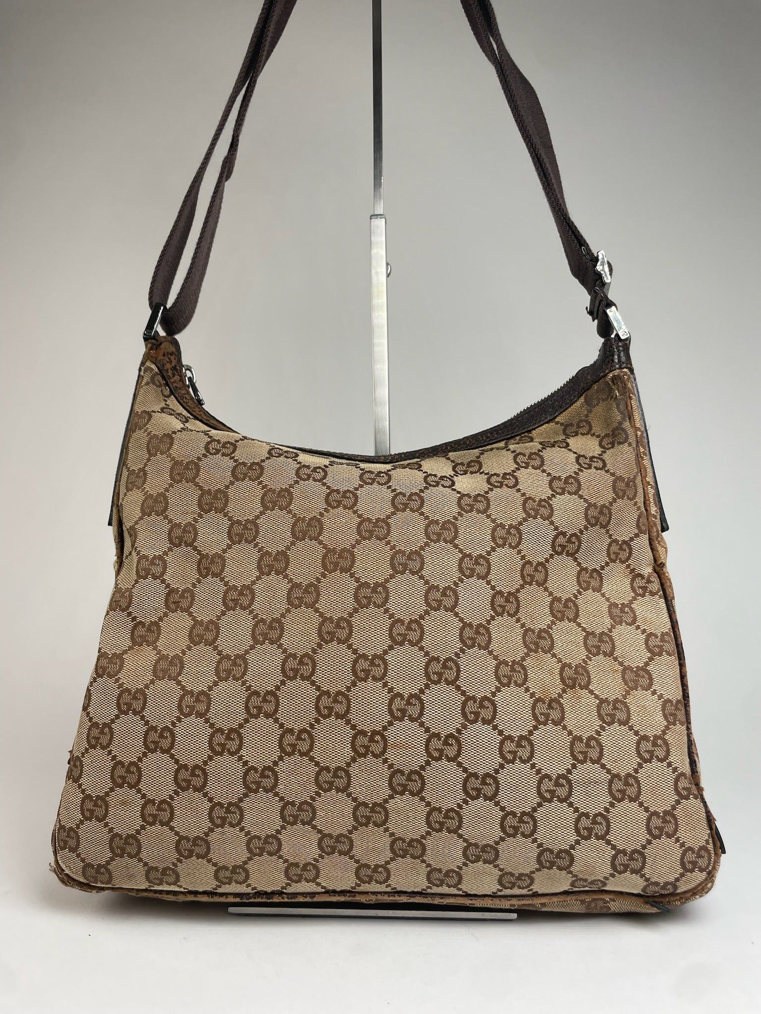 Gucci Vintage Monogram 2Way Bag Beige Brown Size ONE SIZE - 12 Thumbnail