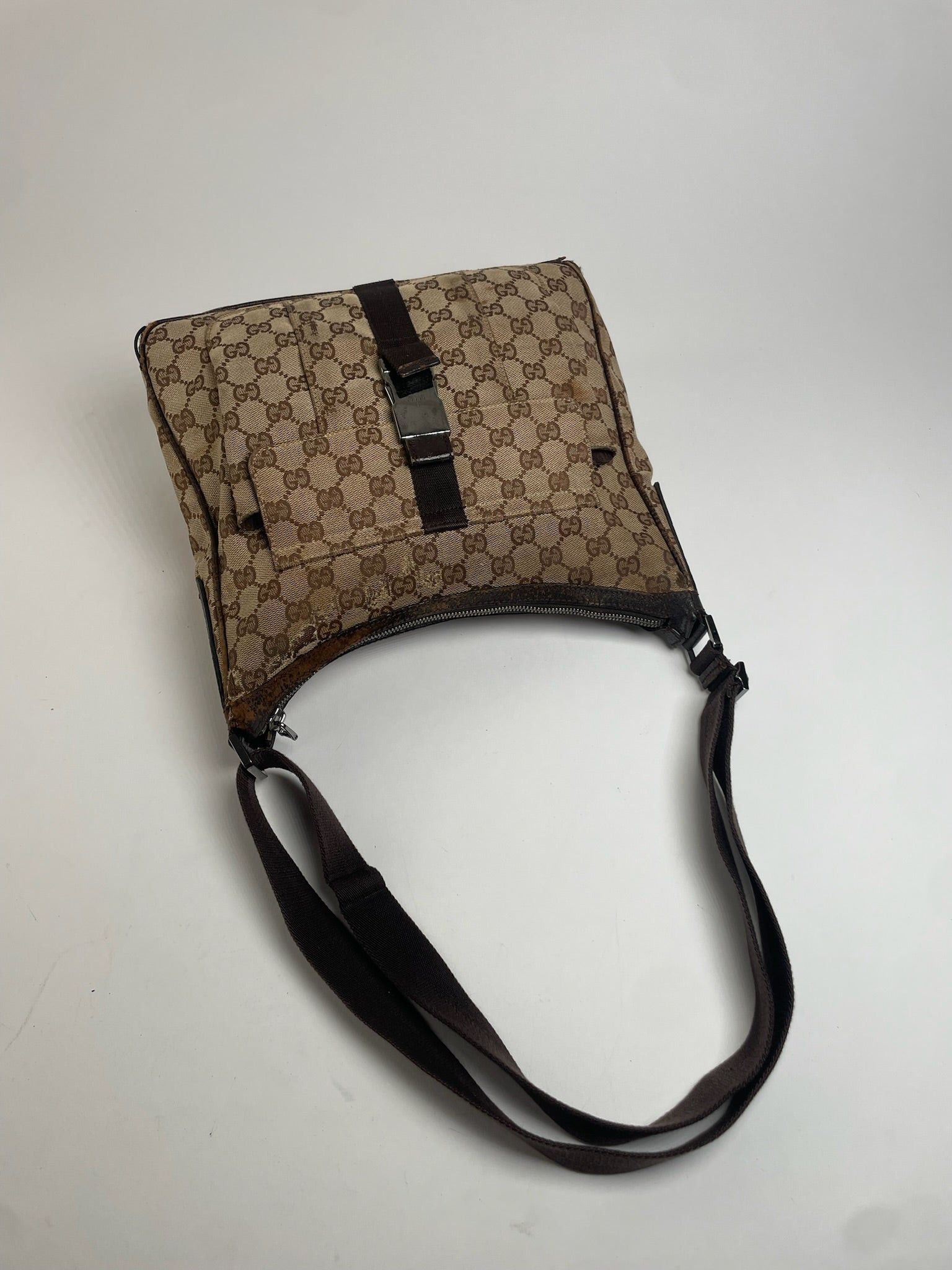 Gucci Vintage Monogram 2Way Bag Beige Brown Size ONE SIZE - 8 Thumbnail
