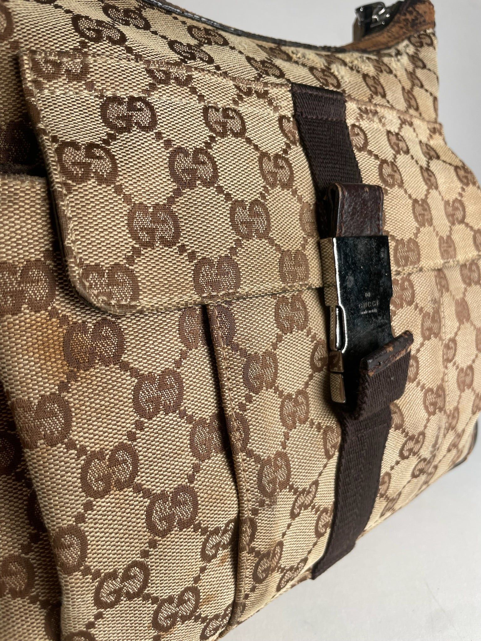 Gucci Vintage Monogram 2Way Bag Beige Brown Size ONE SIZE - 7 Thumbnail
