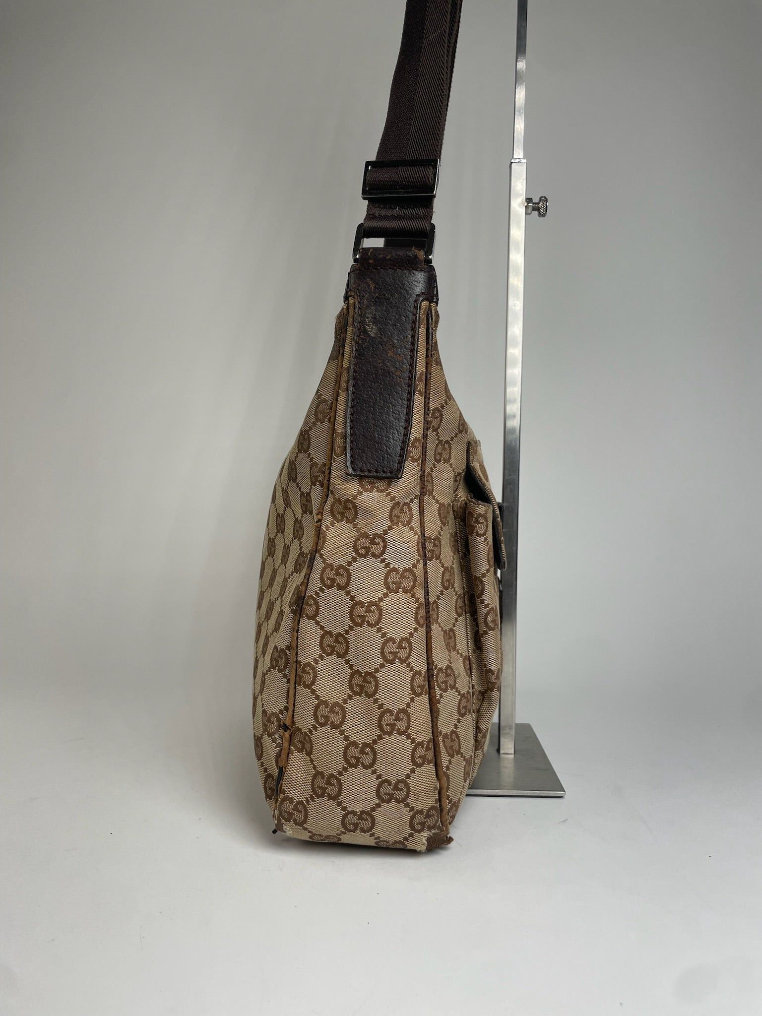 Gucci Vintage Monogram 2Way Bag Beige Brown Size ONE SIZE - 9 Thumbnail