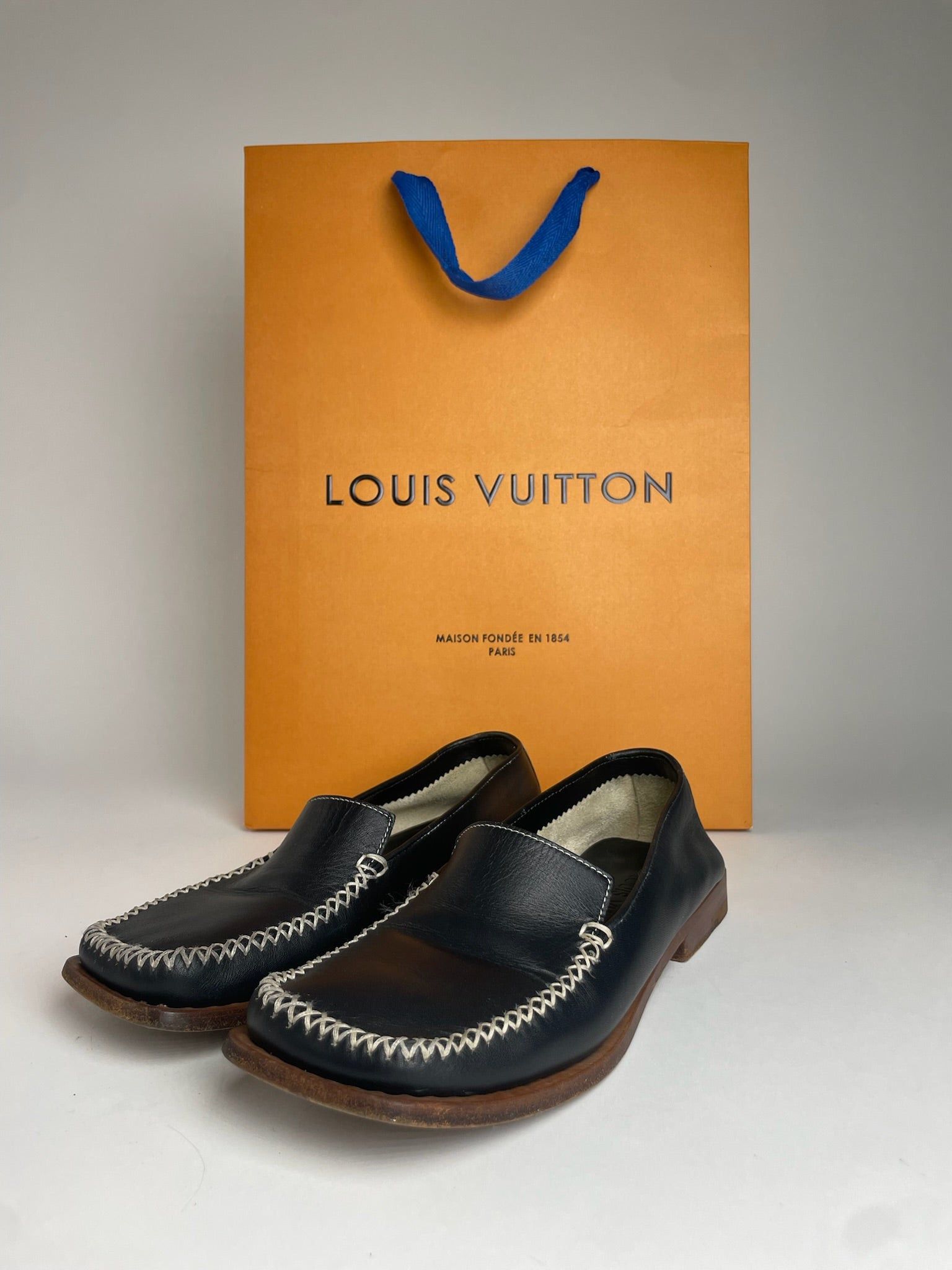 Louis Vuitton Vintage Leather Loafer Black EU35,5 Size US 4.5 / IT 34.5 - 2 Thumbnail