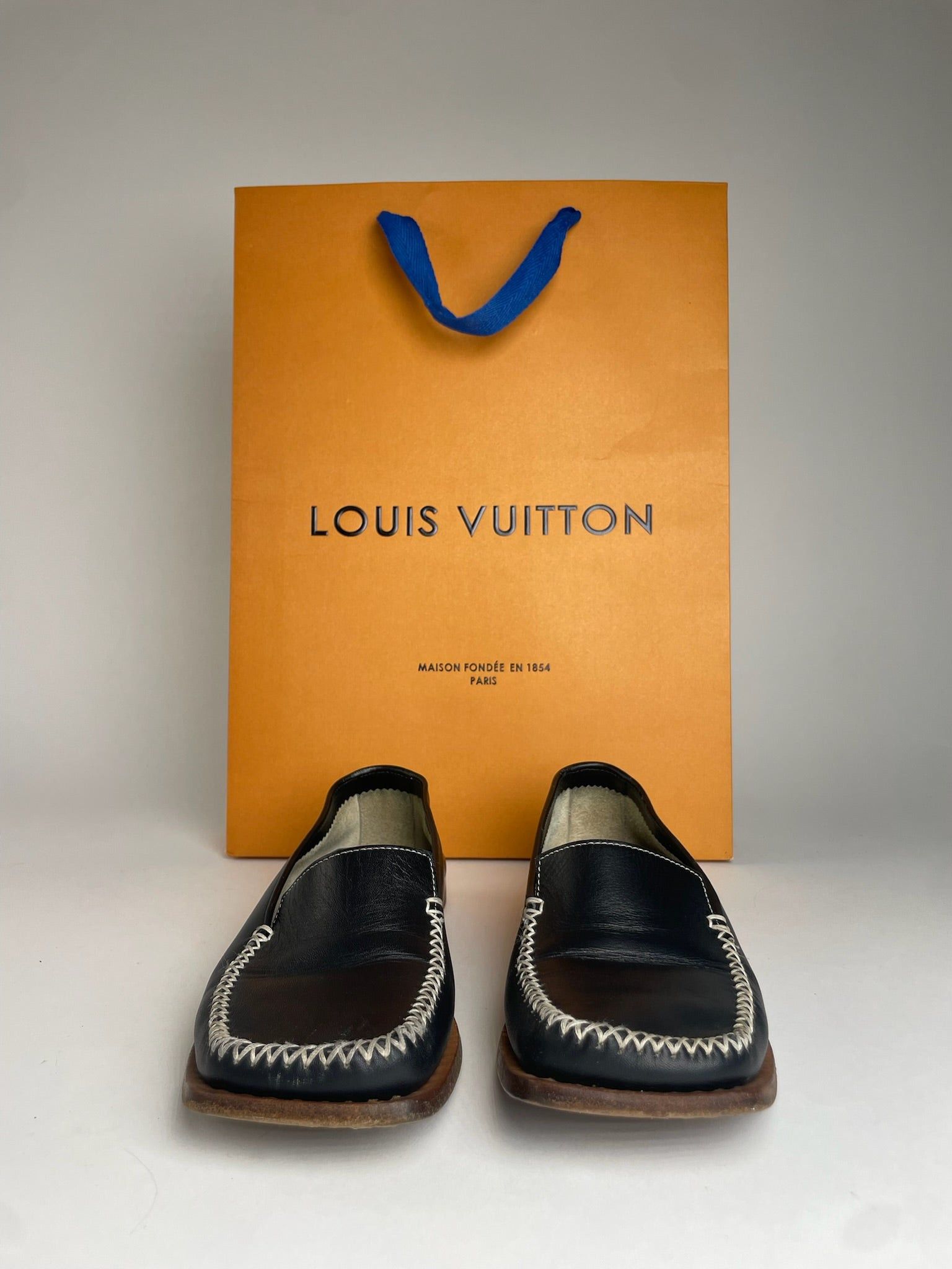 Louis Vuitton Vintage Leather Loafer Black EU35,5 Size US 4.5 / IT 34.5 - 6 Thumbnail