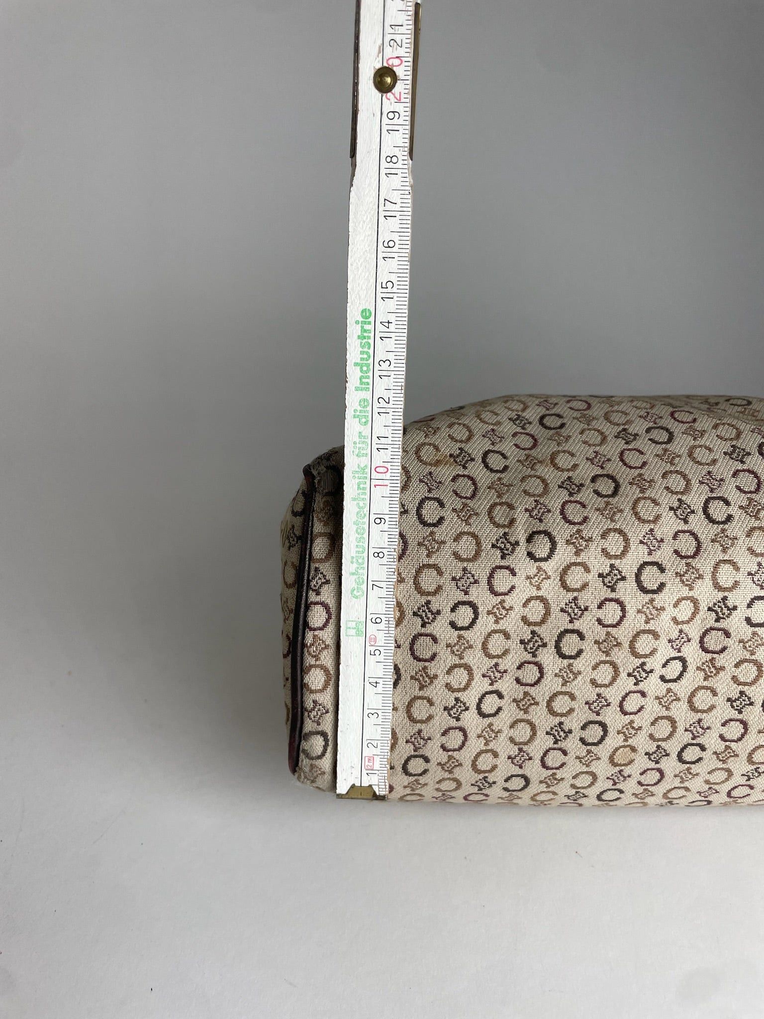 Celine Vintage Monogram Handbag Beige Brown Size ONE SIZE - 13 Thumbnail