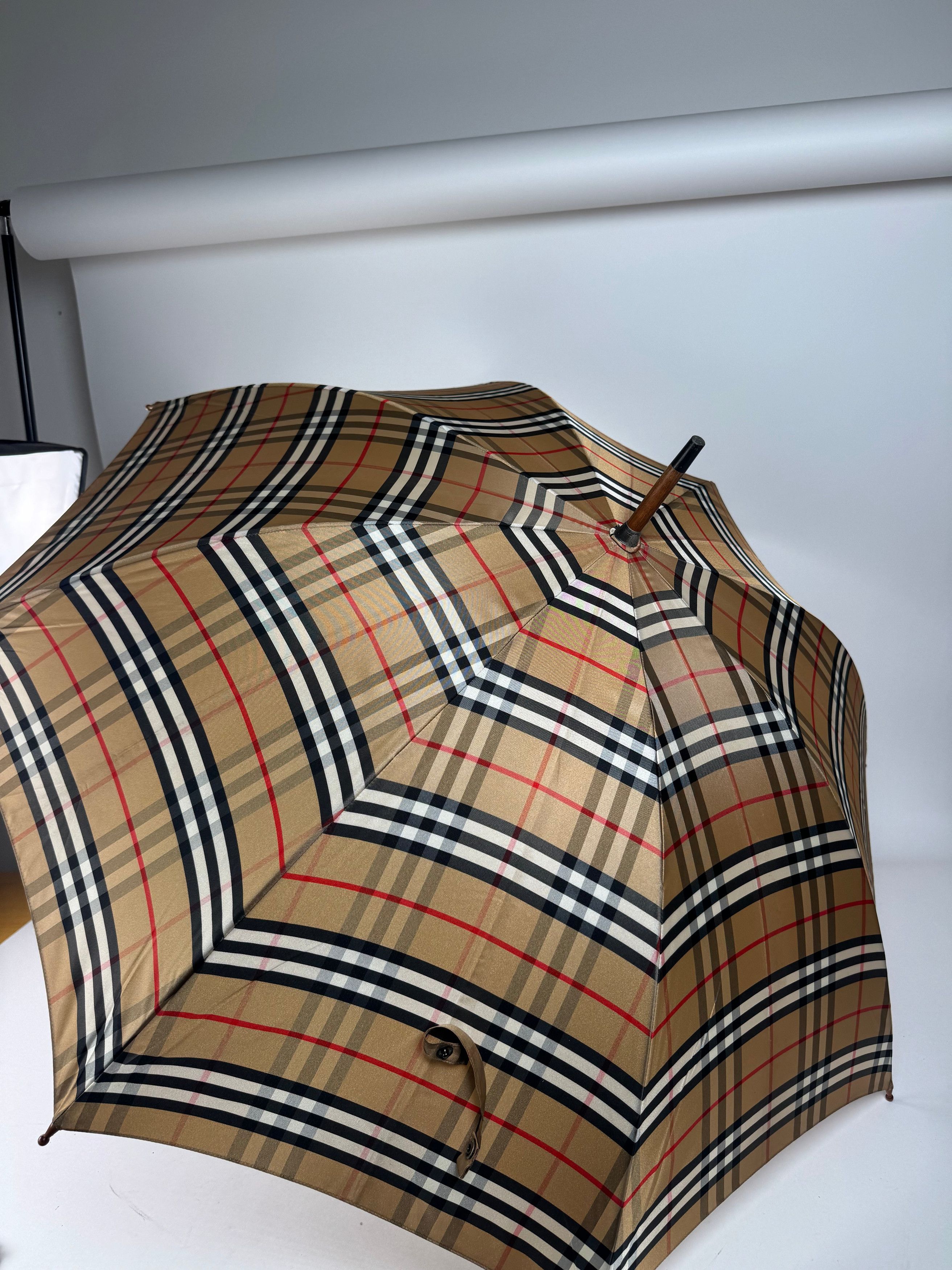 Burberry Vintage Nova Check Umbrella Beige Size ONE SIZE - 5 Thumbnail