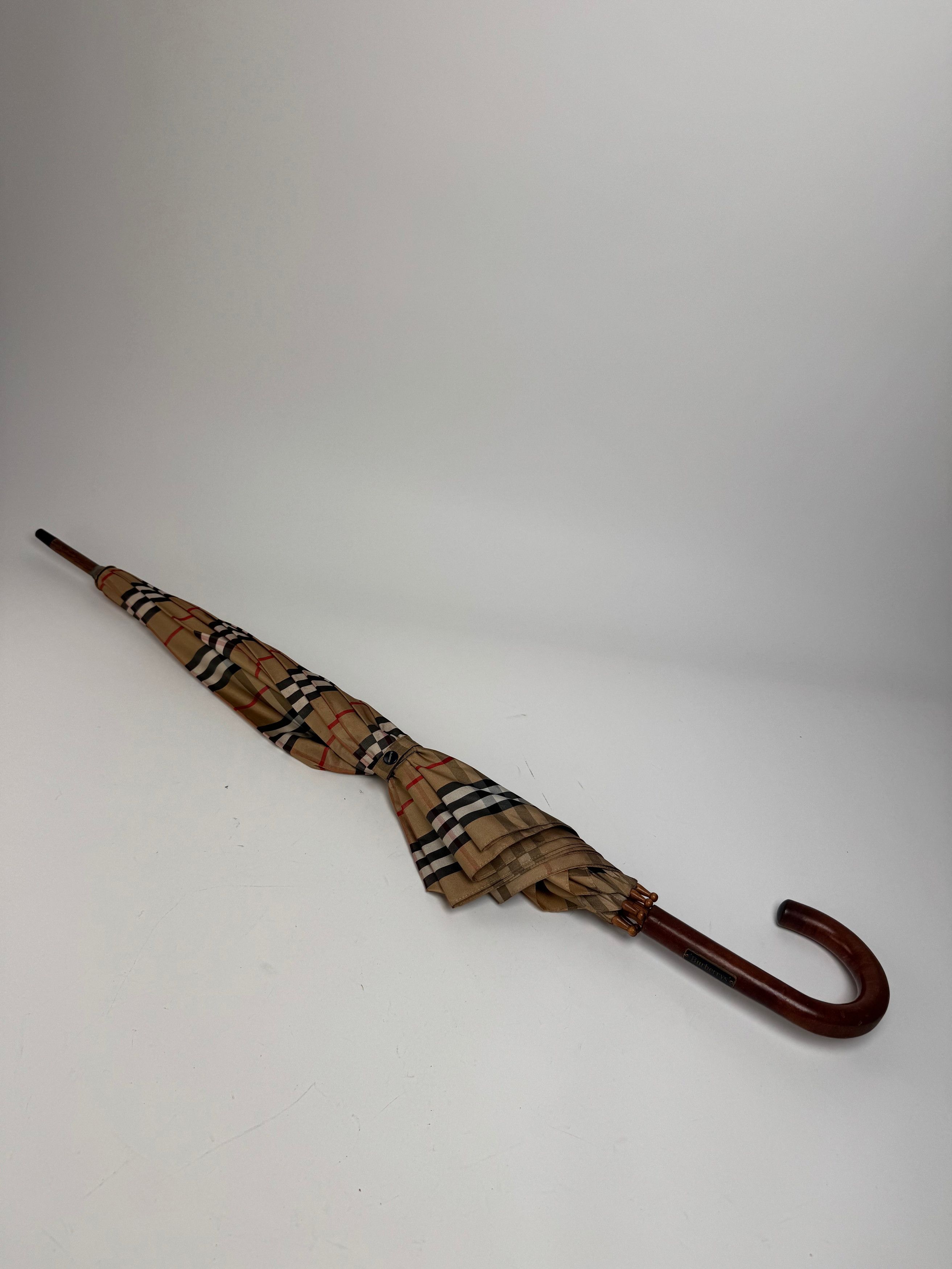 Burberry Vintage Nova Check Umbrella Beige Size ONE SIZE - 2 Thumbnail