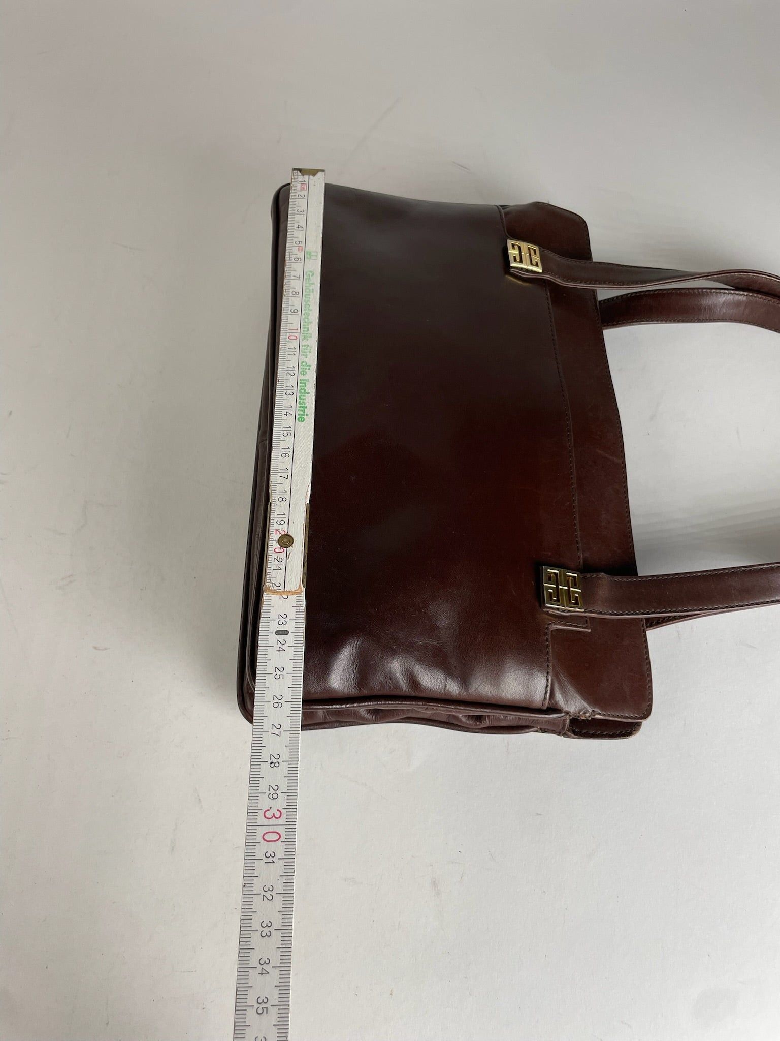 Givenchy Vintage Leather Handbag Brown Size ONE SIZE - 11 Thumbnail