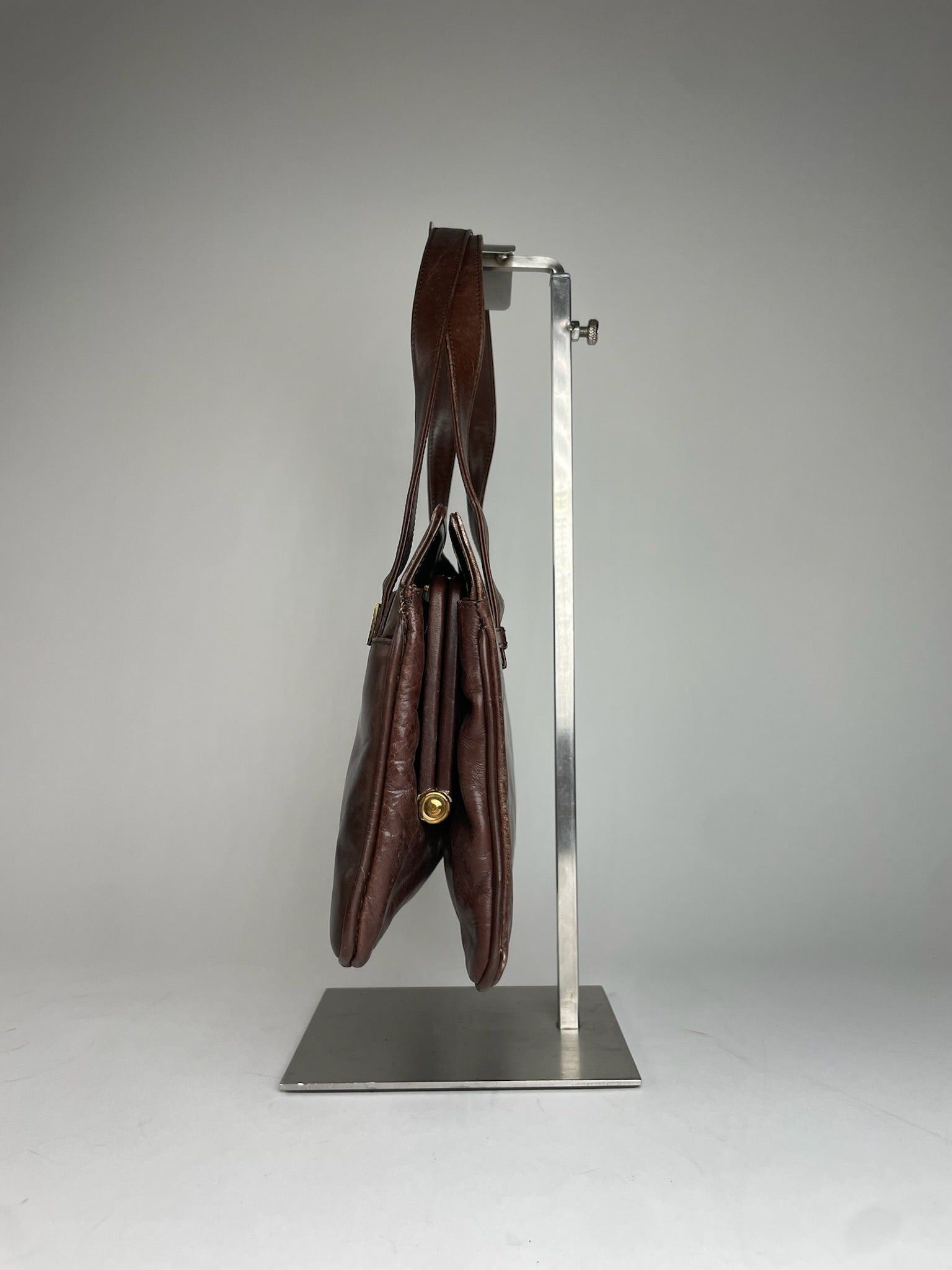 Givenchy Vintage Leather Handbag Brown Size ONE SIZE - 8 Thumbnail