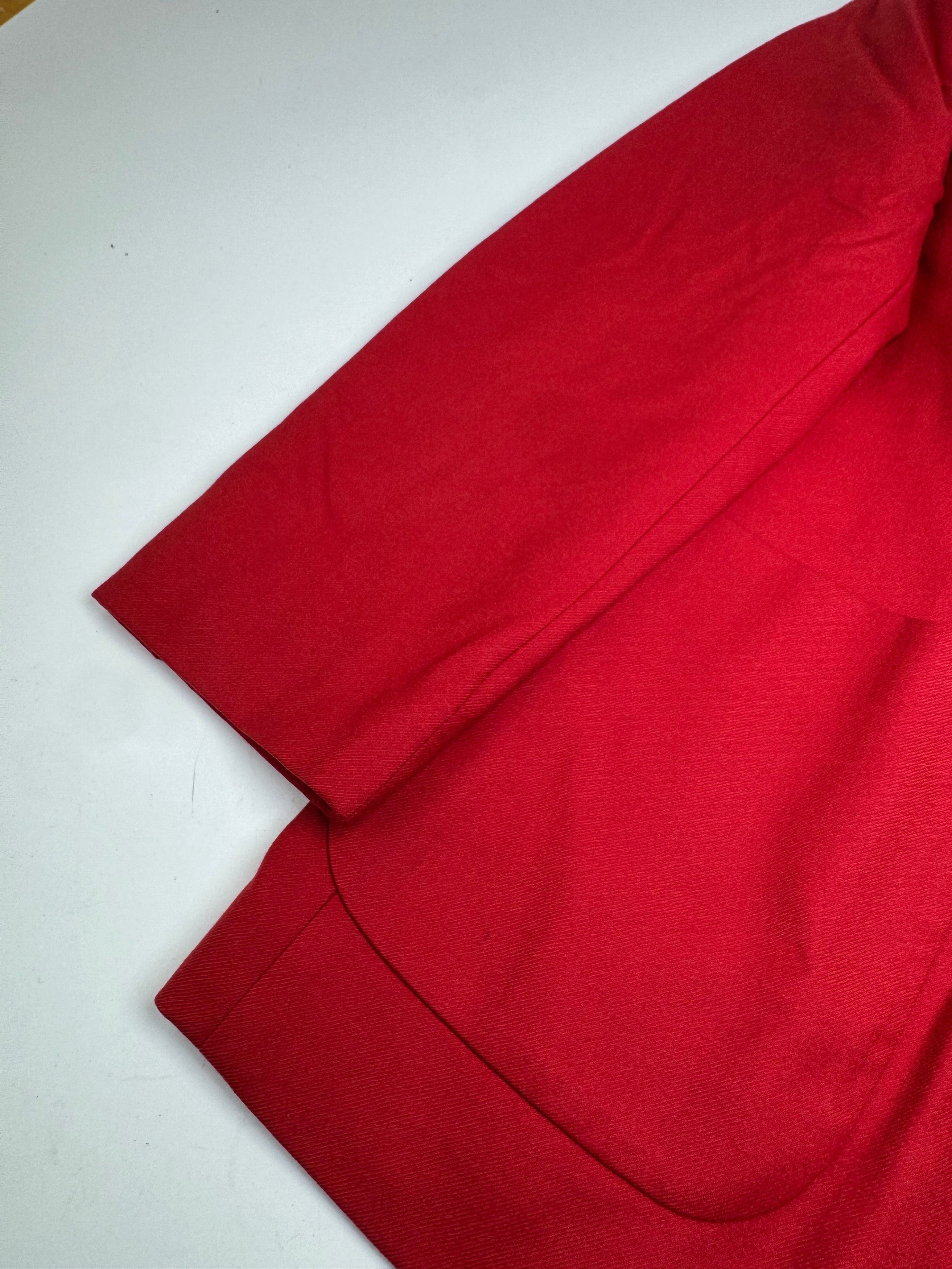 Burberry Vintage Wool Coat Red Size L / US 10 / IT 46 - 7 Thumbnail