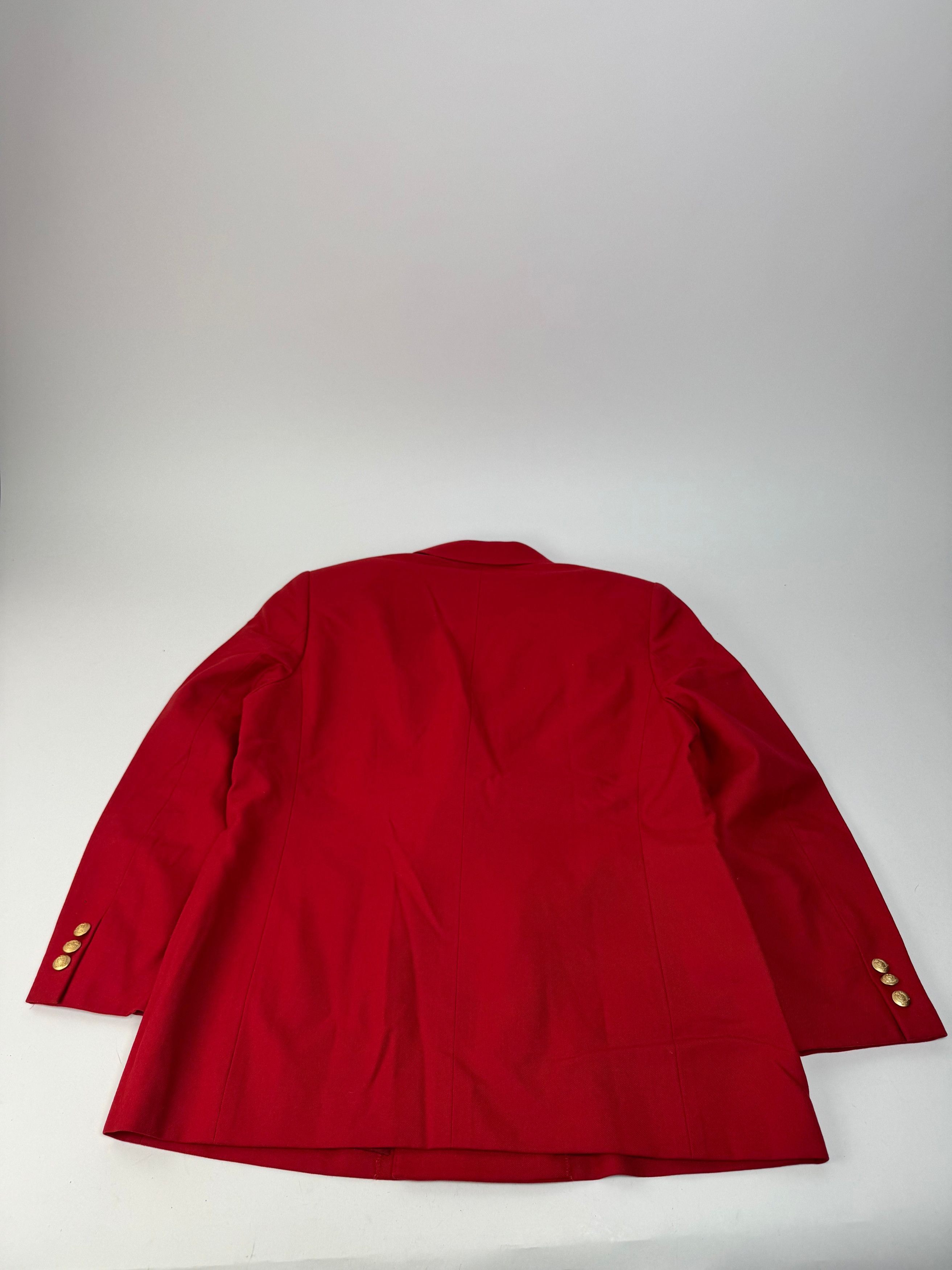 Burberry Vintage Wool Coat Red Size L / US 10 / IT 46 - 9 Thumbnail