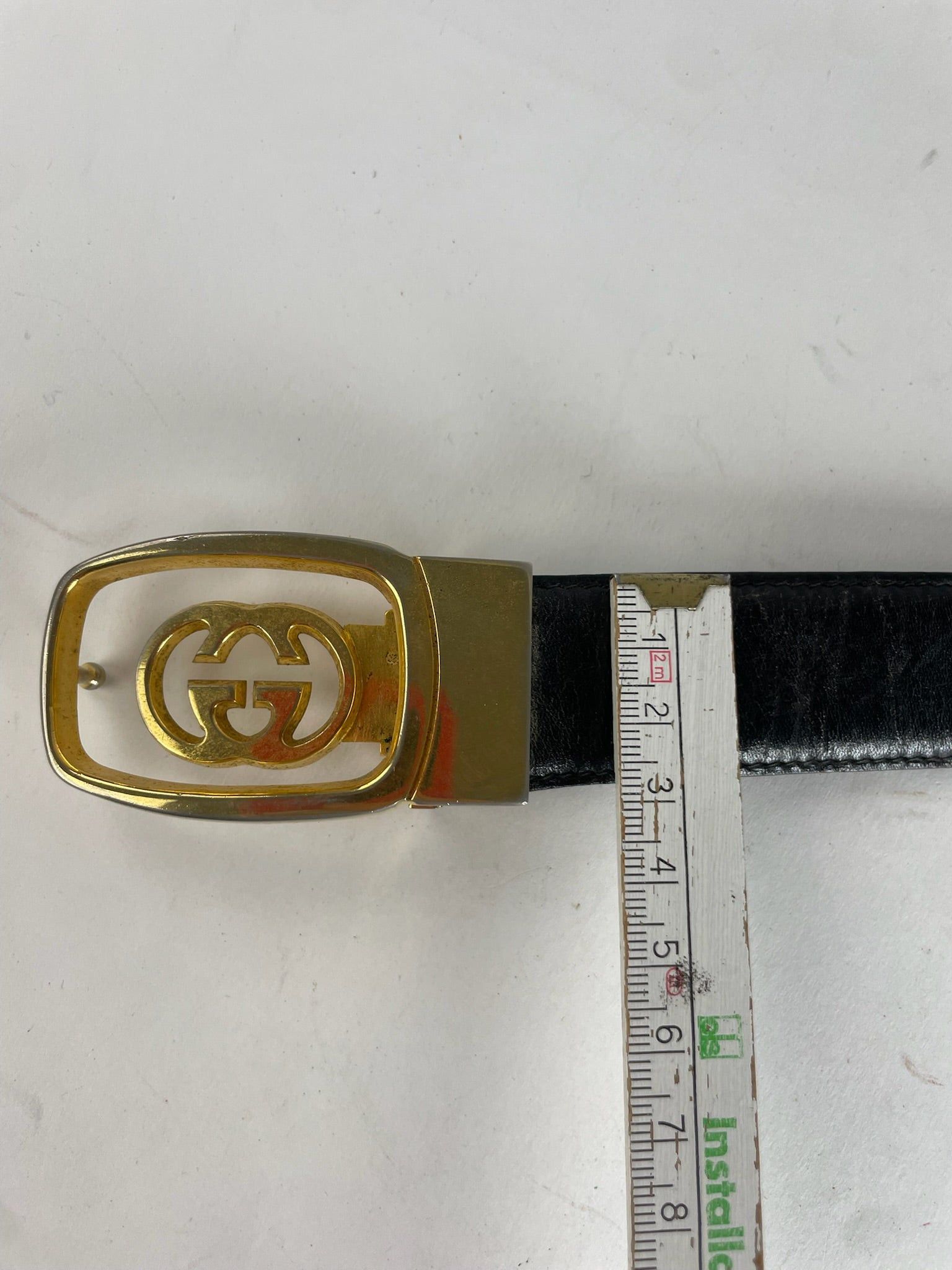 Gucci Vintage GG Leather Belt Brown Size ONE SIZE - 5 Thumbnail