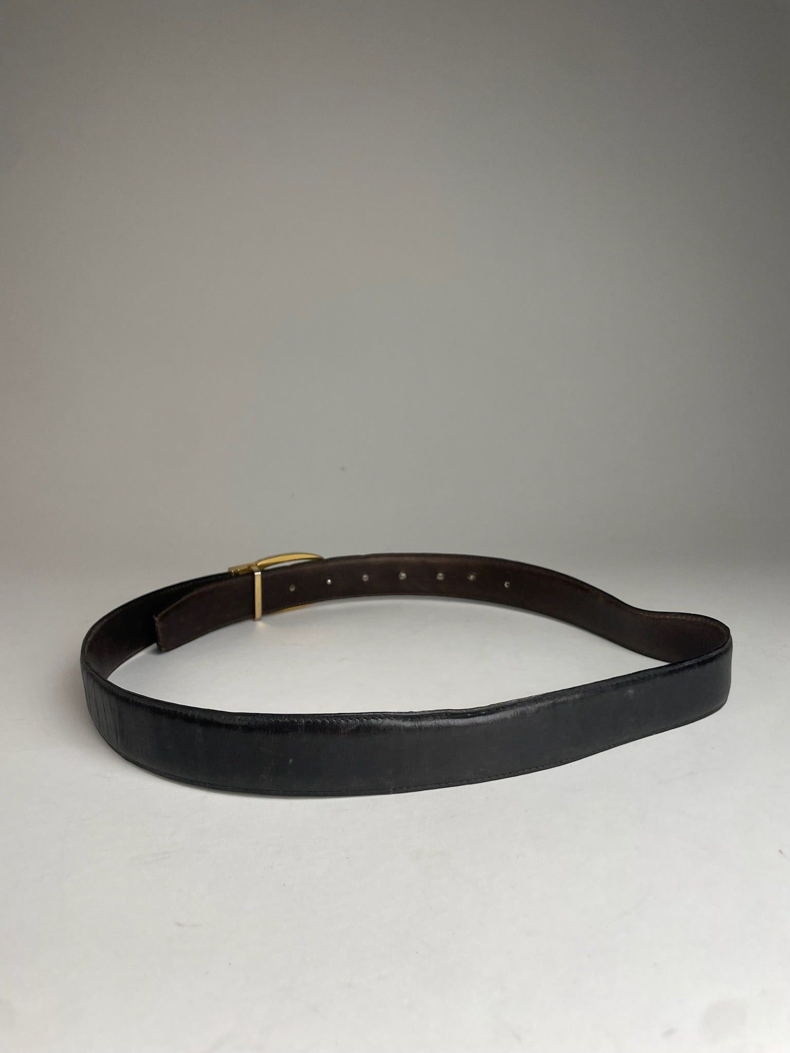 Gucci Vintage GG Leather Belt Brown Size ONE SIZE - 2 Thumbnail