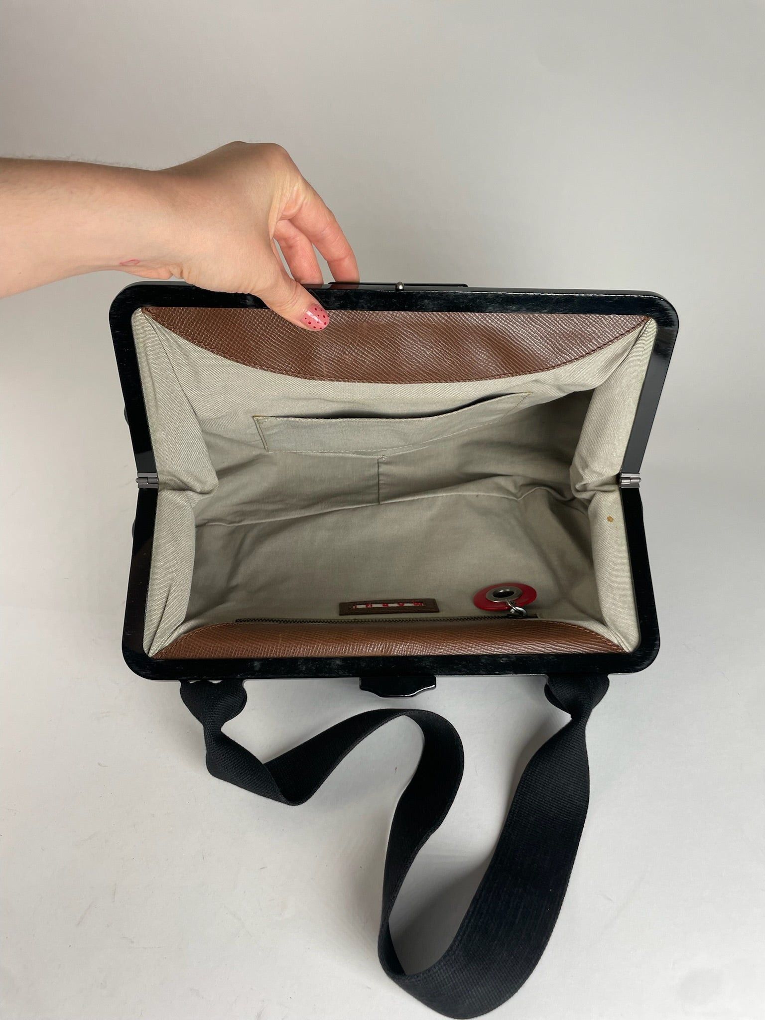 Marni Vintage Denim Flap Bag Navy Size ONE SIZE - 4 Thumbnail