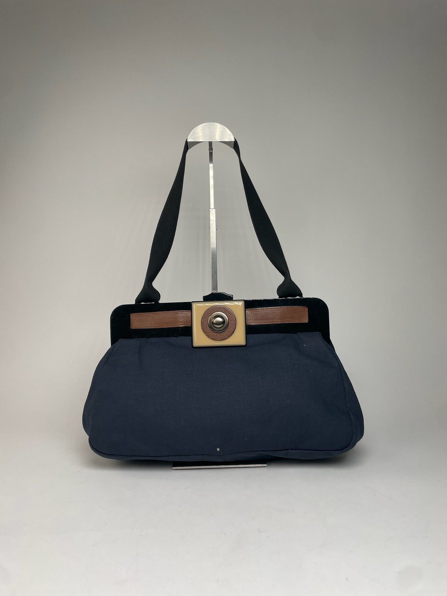 Marni Vintage Denim Flap Bag Navy Size ONE SIZE - 7 Thumbnail