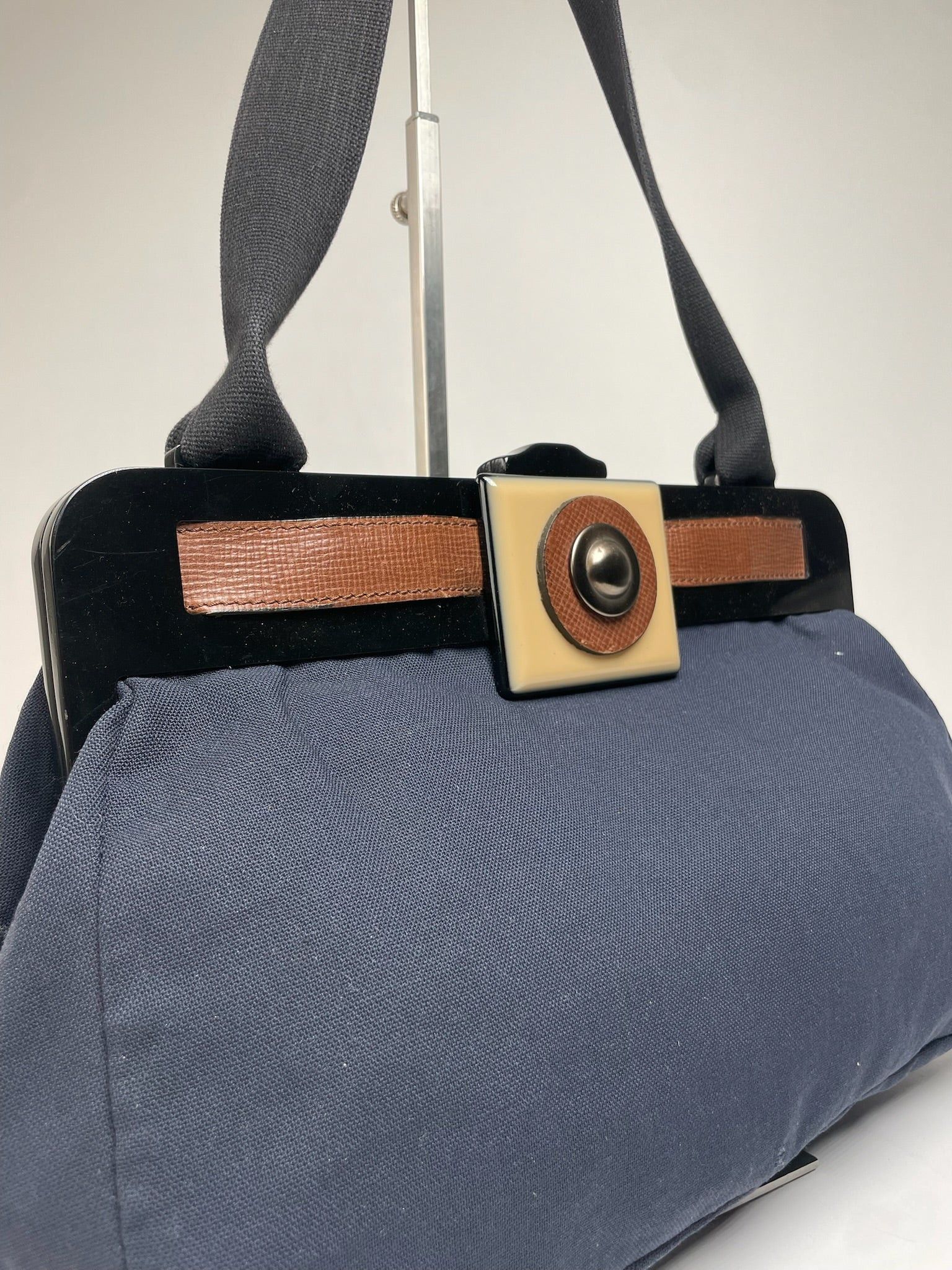 Marni Vintage Denim Flap Bag Navy Size ONE SIZE - 5 Thumbnail