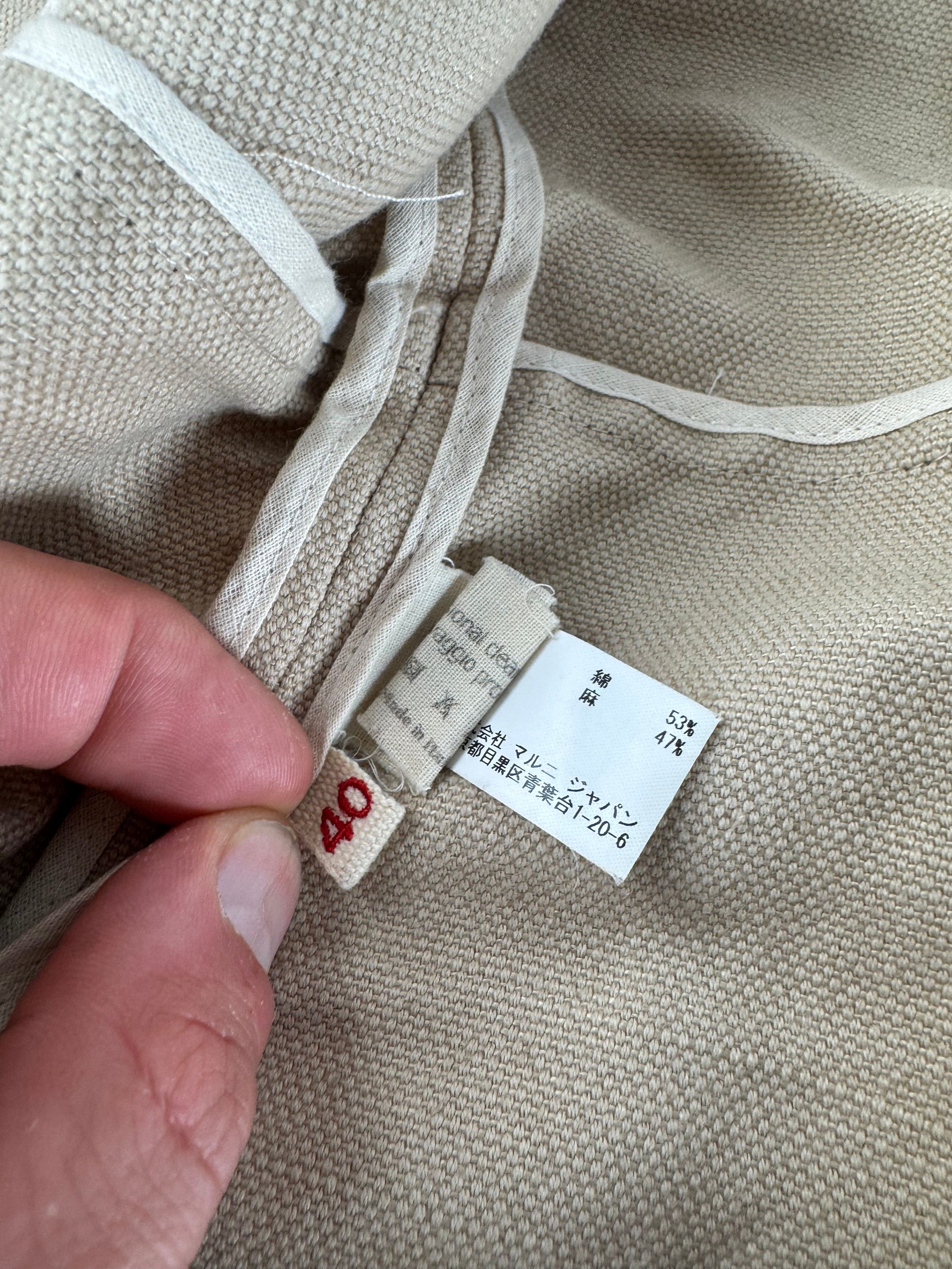 Marni Vintage Linen Trenchcoat Beige L Size L / US 10 / IT 46 - 12 Thumbnail