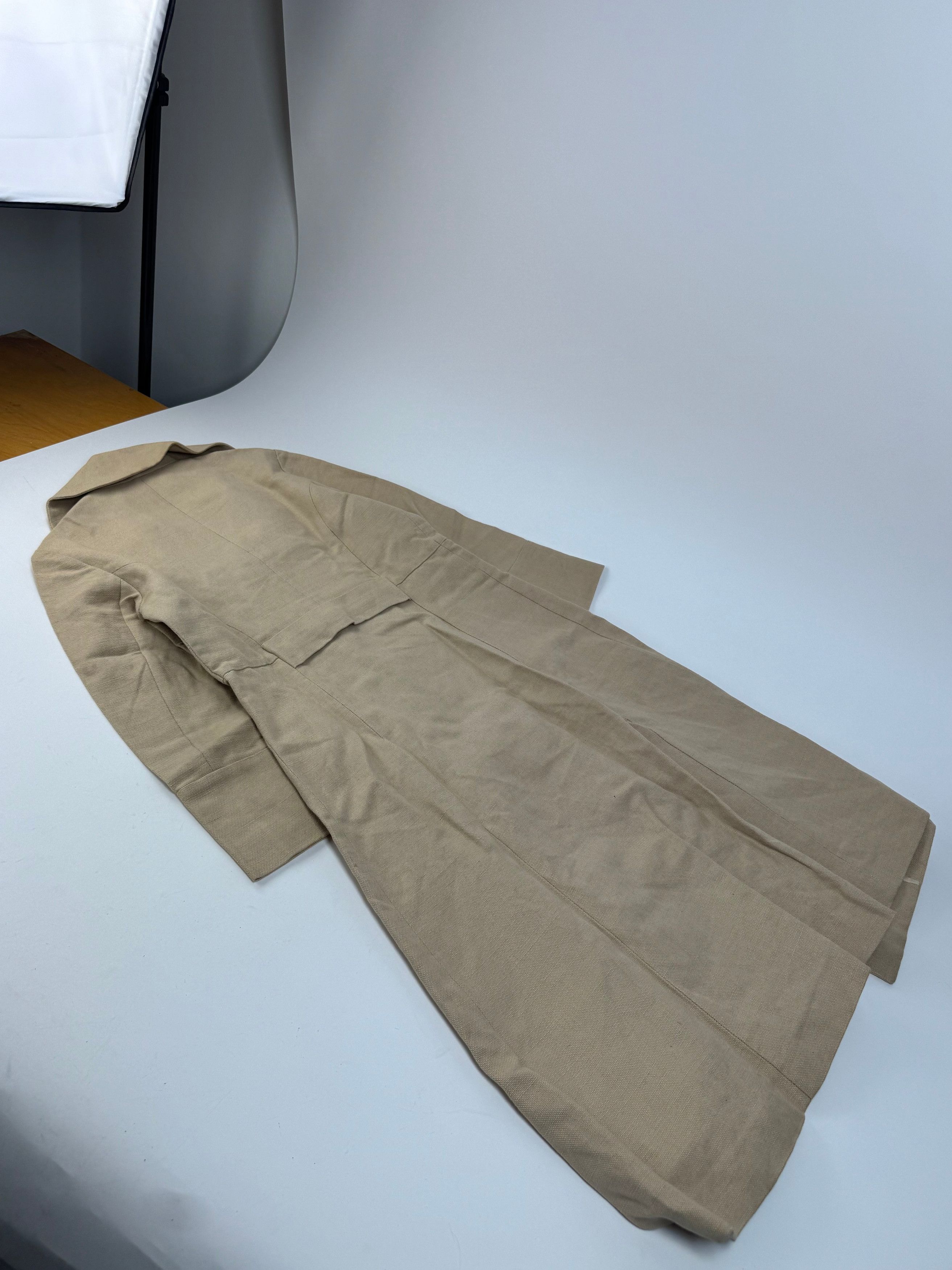 Marni Vintage Linen Trenchcoat Beige L Size L / US 10 / IT 46 - 9 Thumbnail
