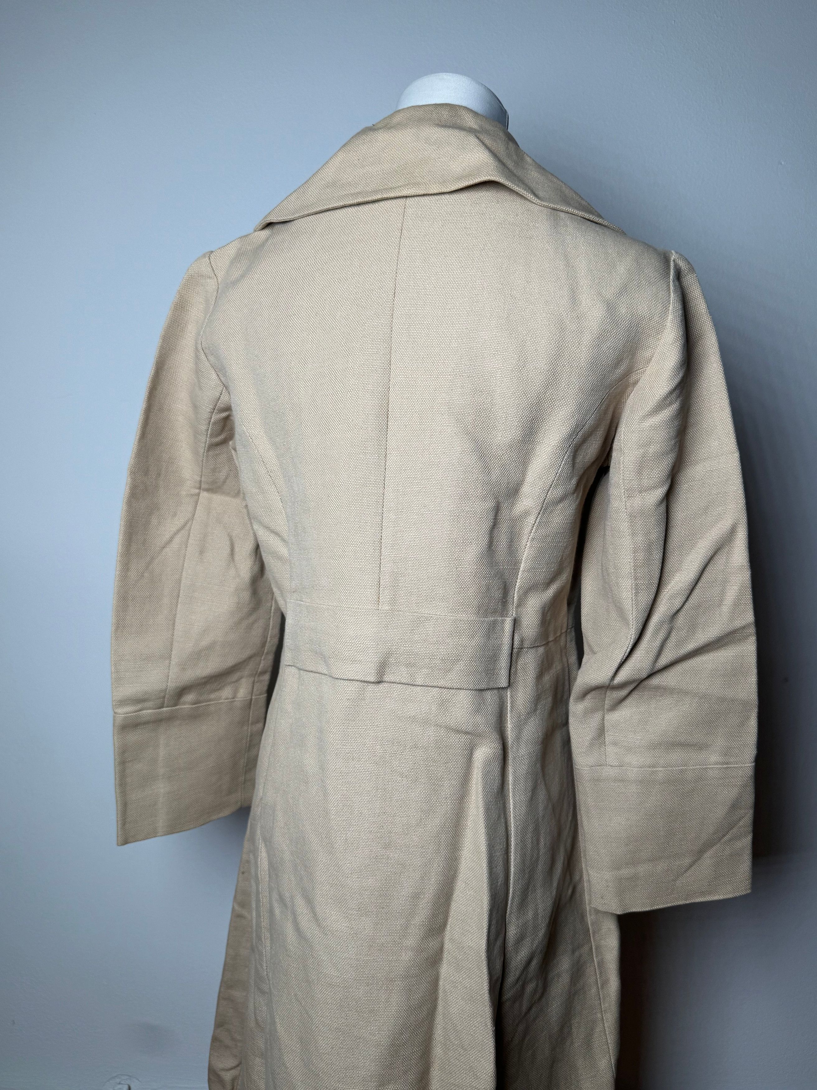 Marni Vintage Linen Trenchcoat Beige L Size L / US 10 / IT 46 - 15 Thumbnail