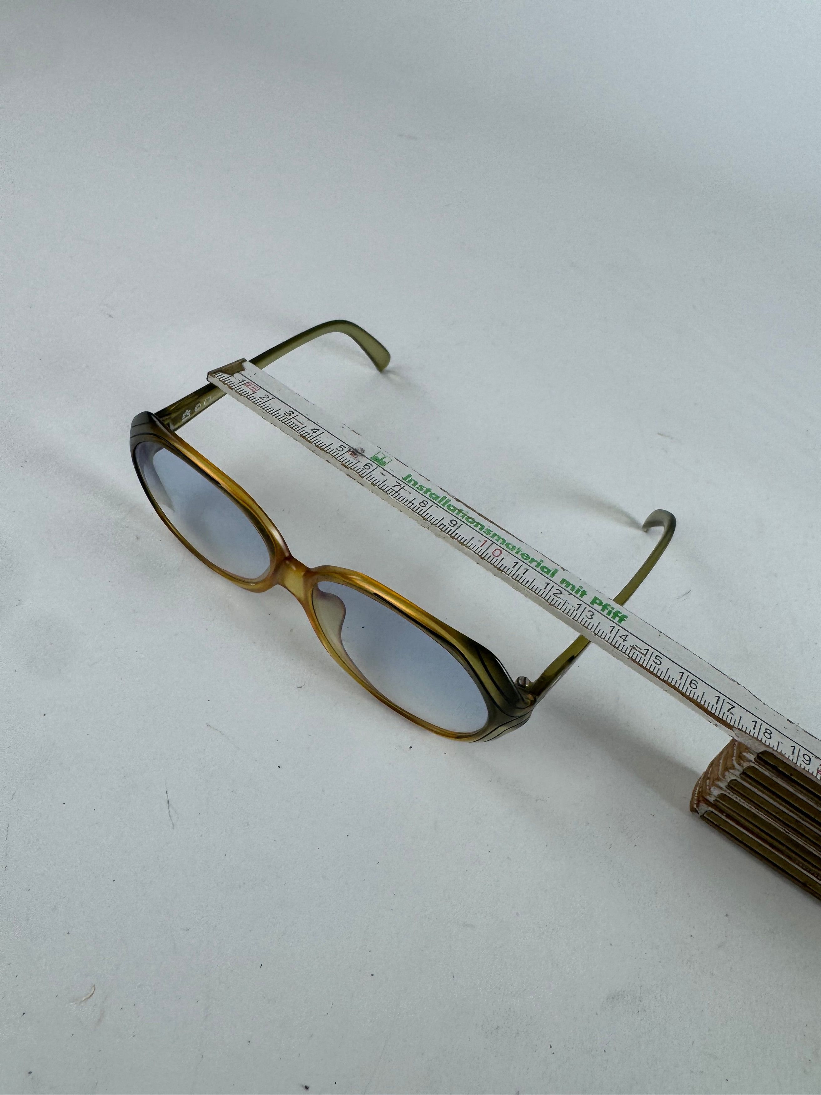 Dior Vintage Sunglasses Yellow Blue Size ONE SIZE - 10 Thumbnail