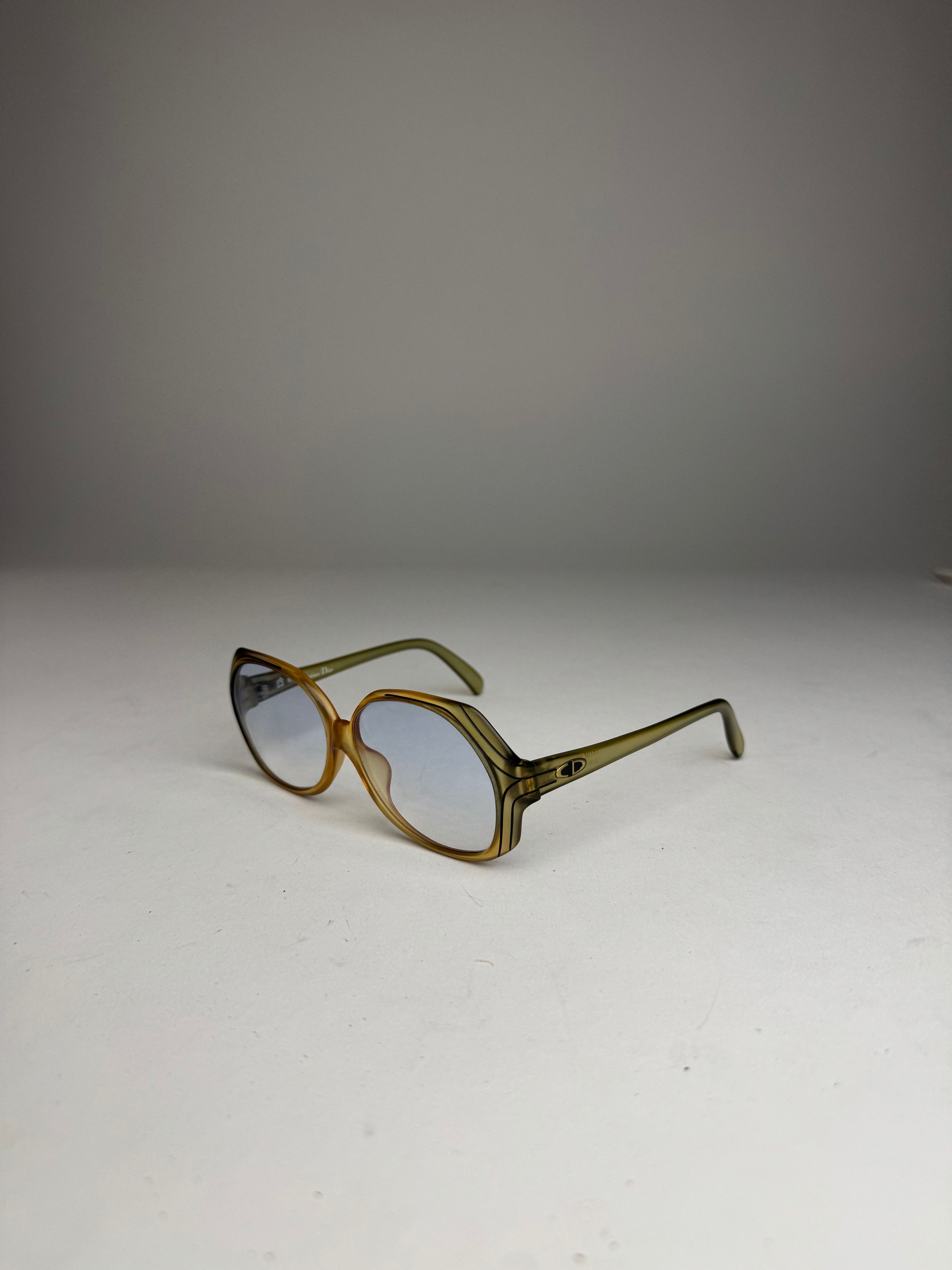 Dior Vintage Sunglasses Yellow Blue Size ONE SIZE - 3 Thumbnail