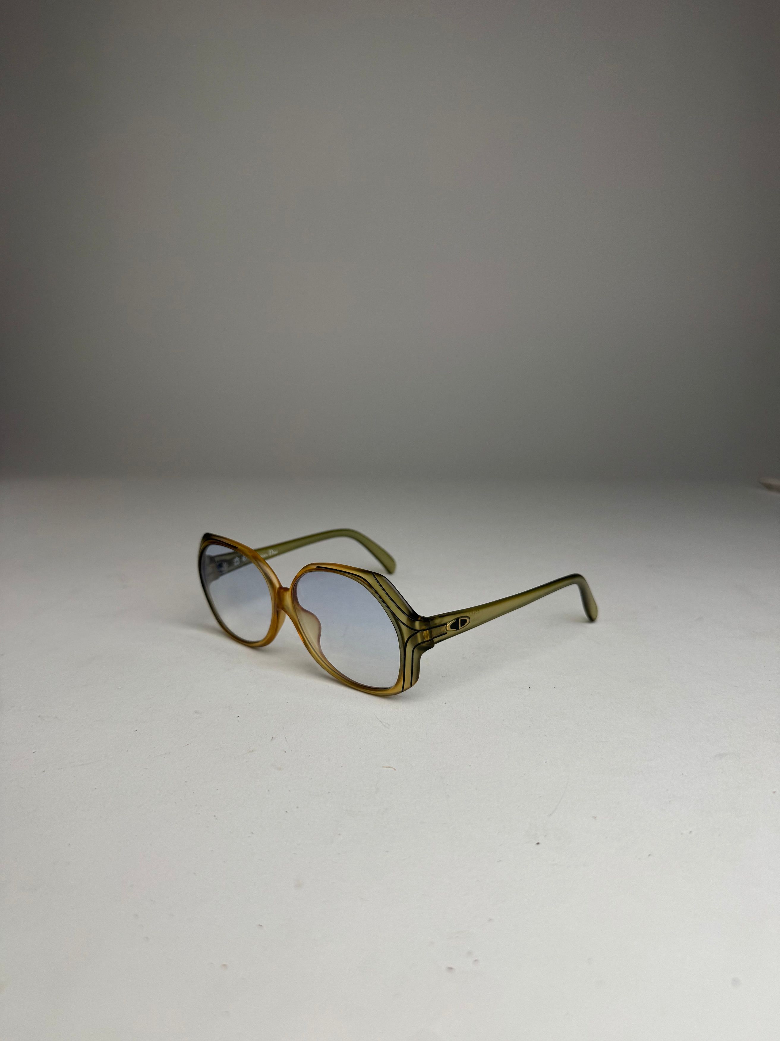 Dior Vintage Sunglasses Yellow Blue Size ONE SIZE - 14 Thumbnail