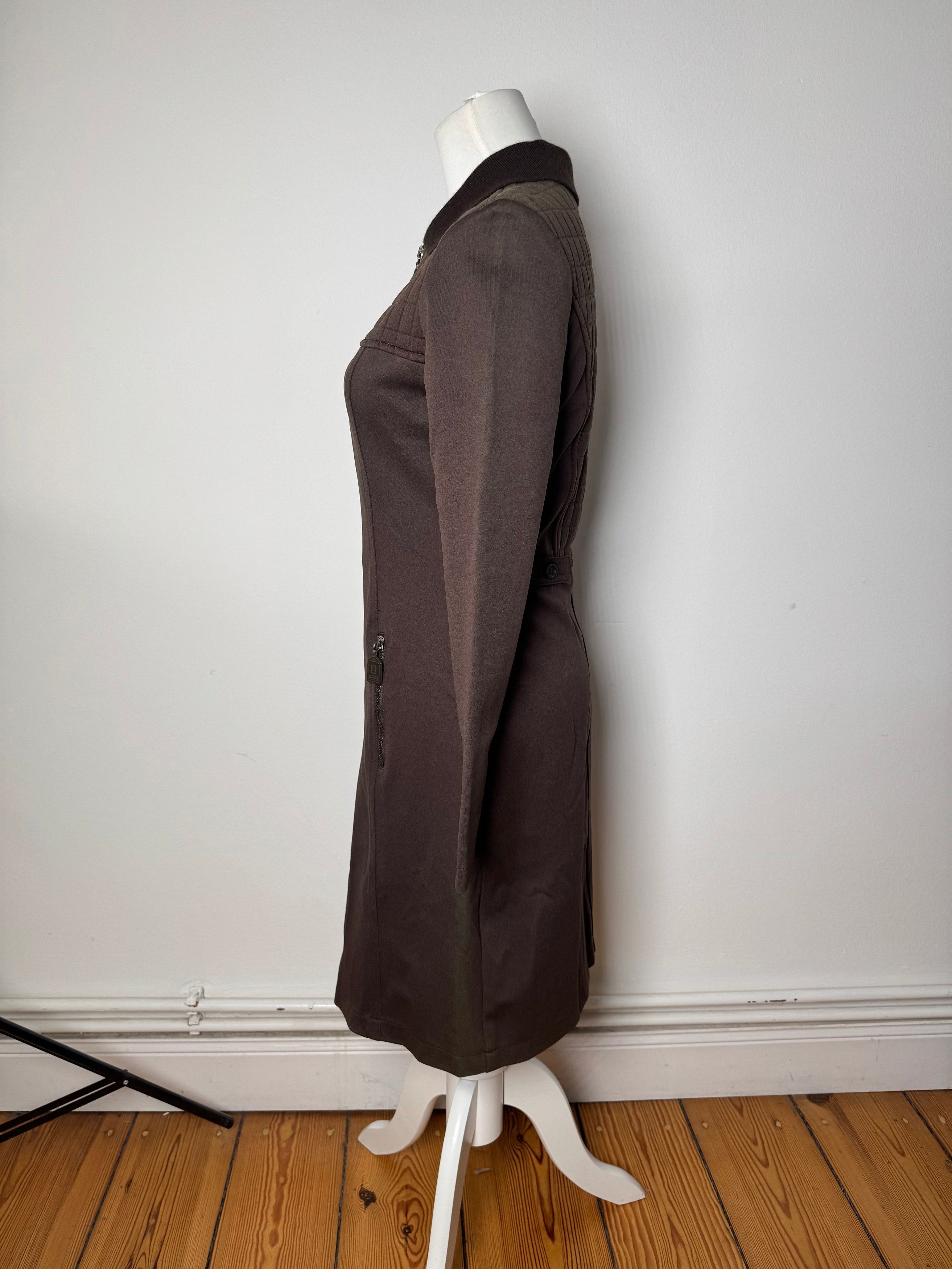 Fendi Vintage Polyester Coat Brown Size XS / US 0-2 / IT 36-38 - 2 Thumbnail