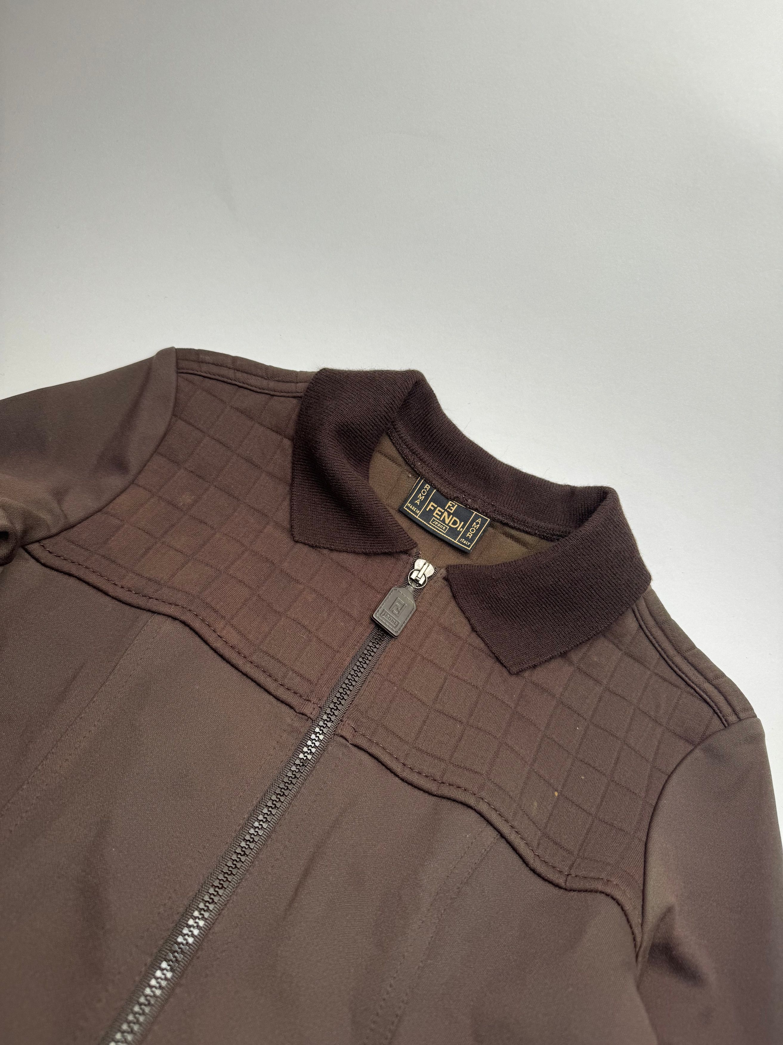 Fendi Vintage Polyester Coat Brown Size XS / US 0-2 / IT 36-38 - 6 Thumbnail