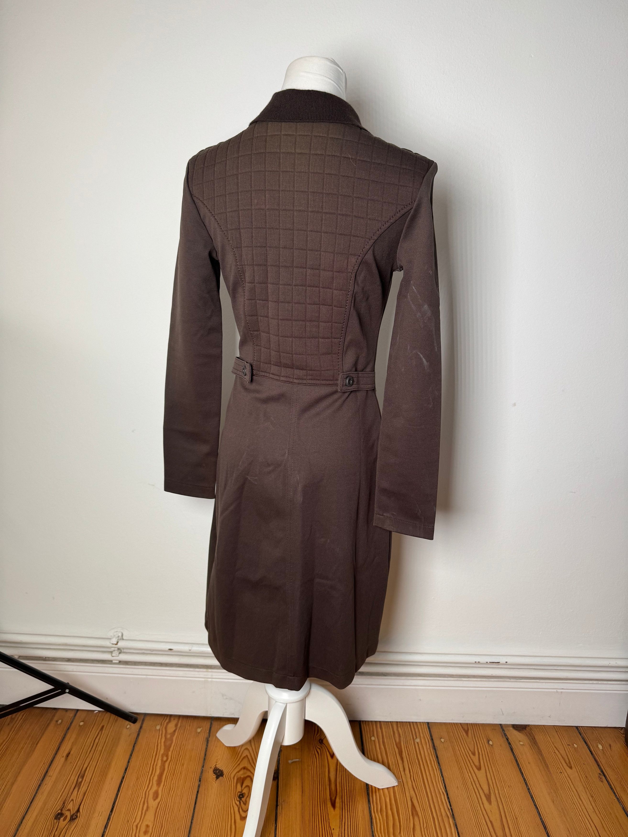 Fendi Vintage Polyester Coat Brown Size XS / US 0-2 / IT 36-38 - 9 Thumbnail