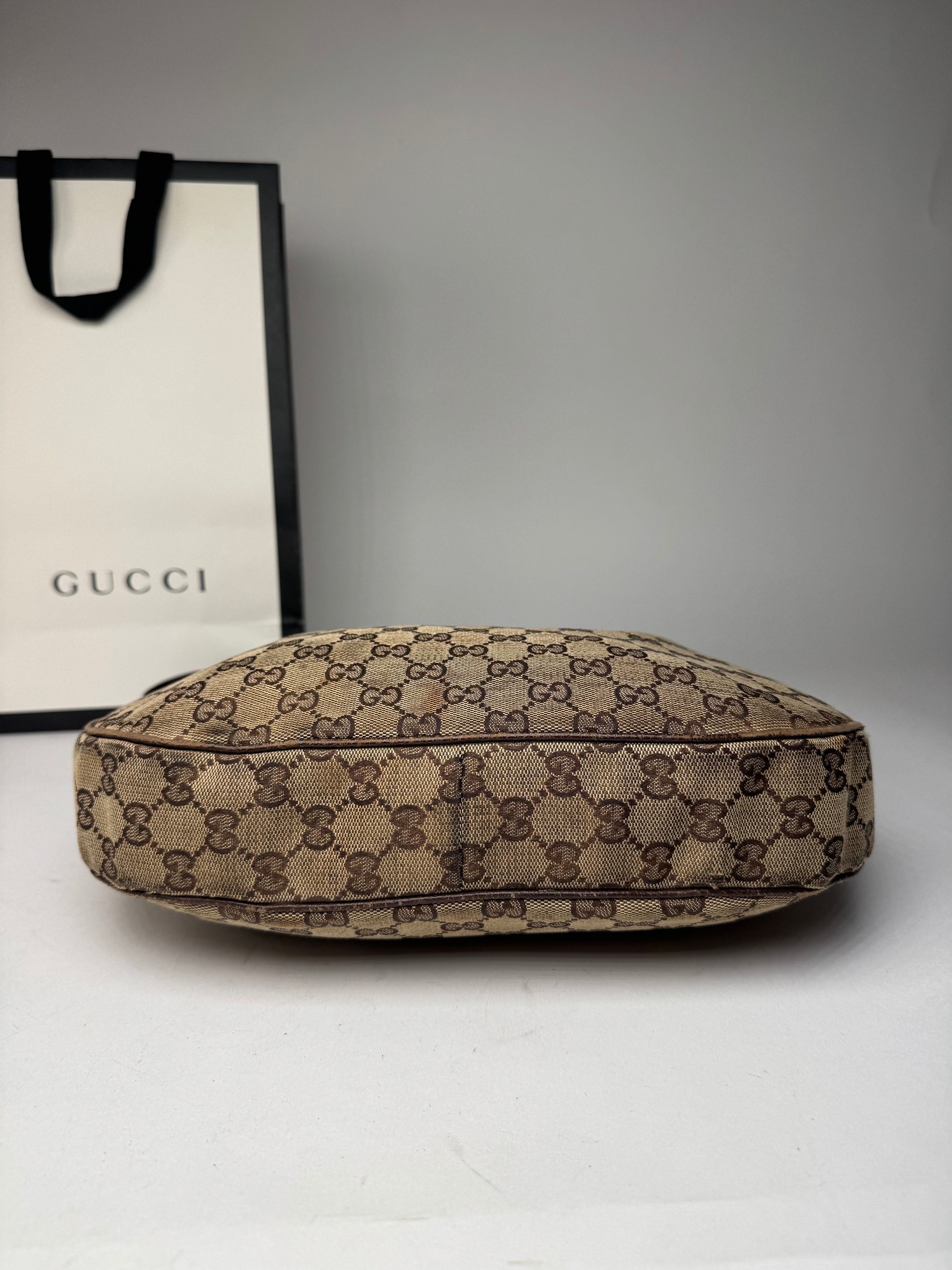 Gucci Vintage Multiway Monogram Croissant Bag Beige Brown Size ONE SIZE - 13 Thumbnail