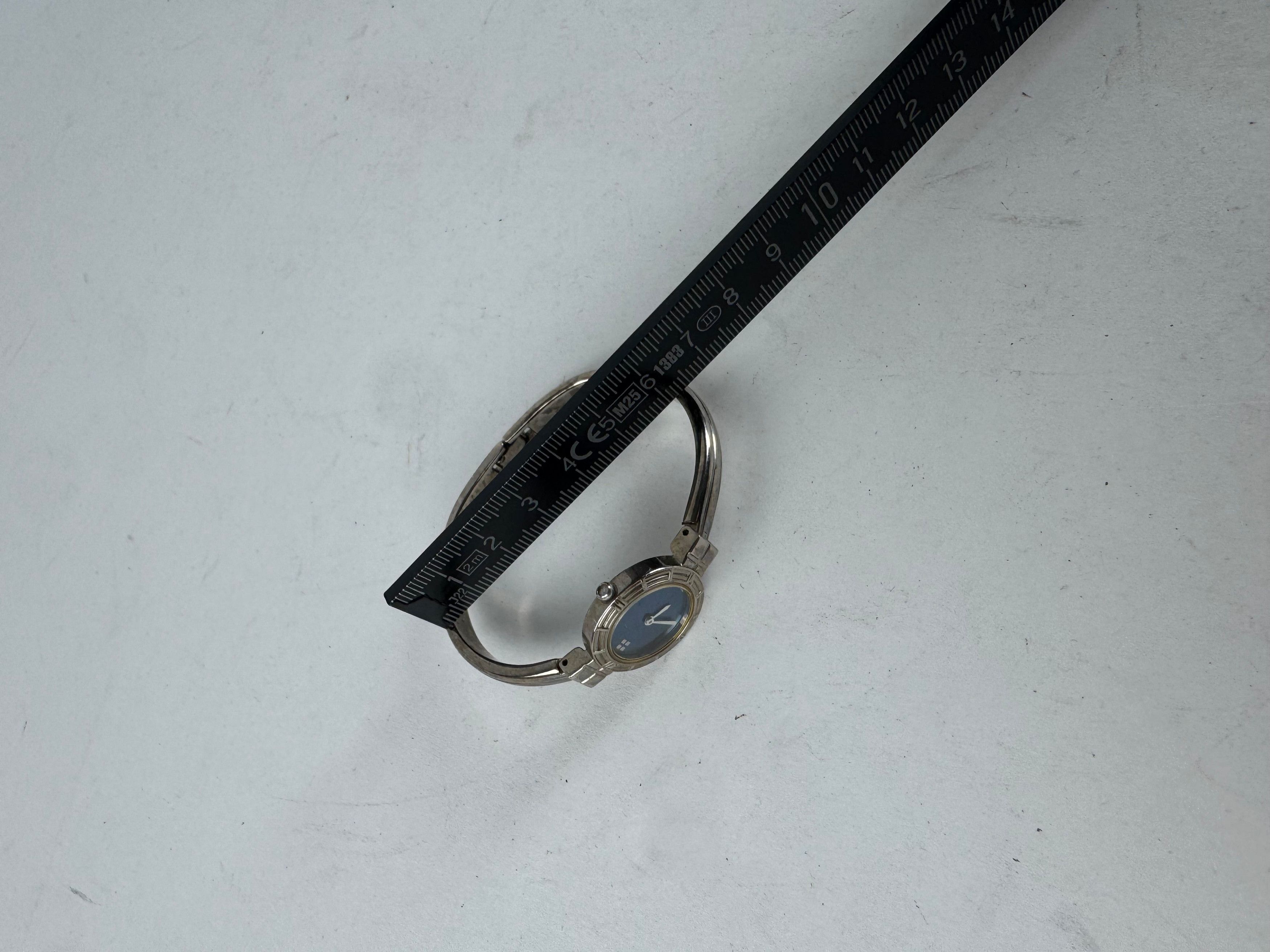Other Vintage Yves Saint Laurent Quartz Steel Watch Silver Blue Size ONE SIZE - 6 Thumbnail