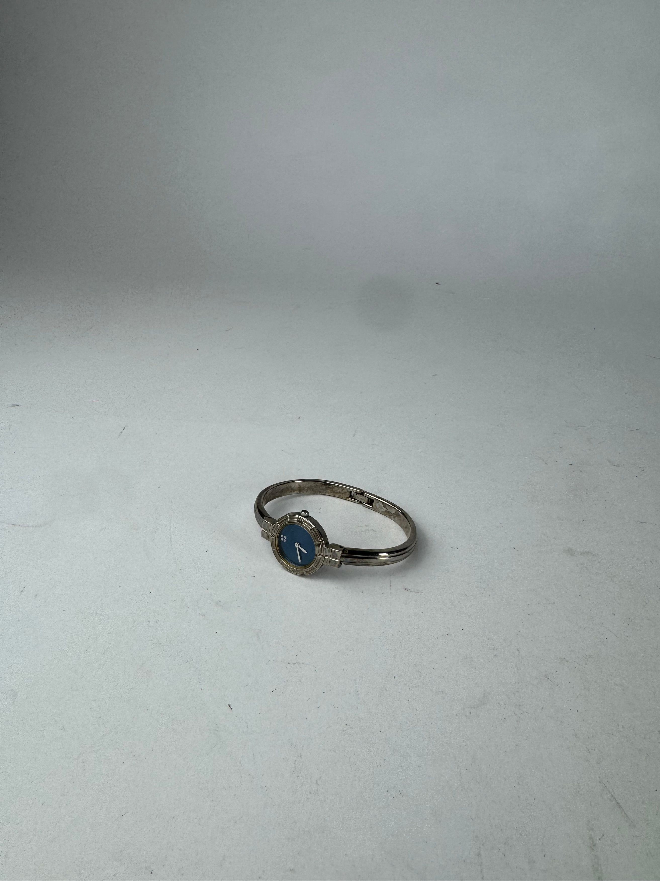 Other Vintage Yves Saint Laurent Quartz Steel Watch Silver Blue Size ONE SIZE - 5 Thumbnail