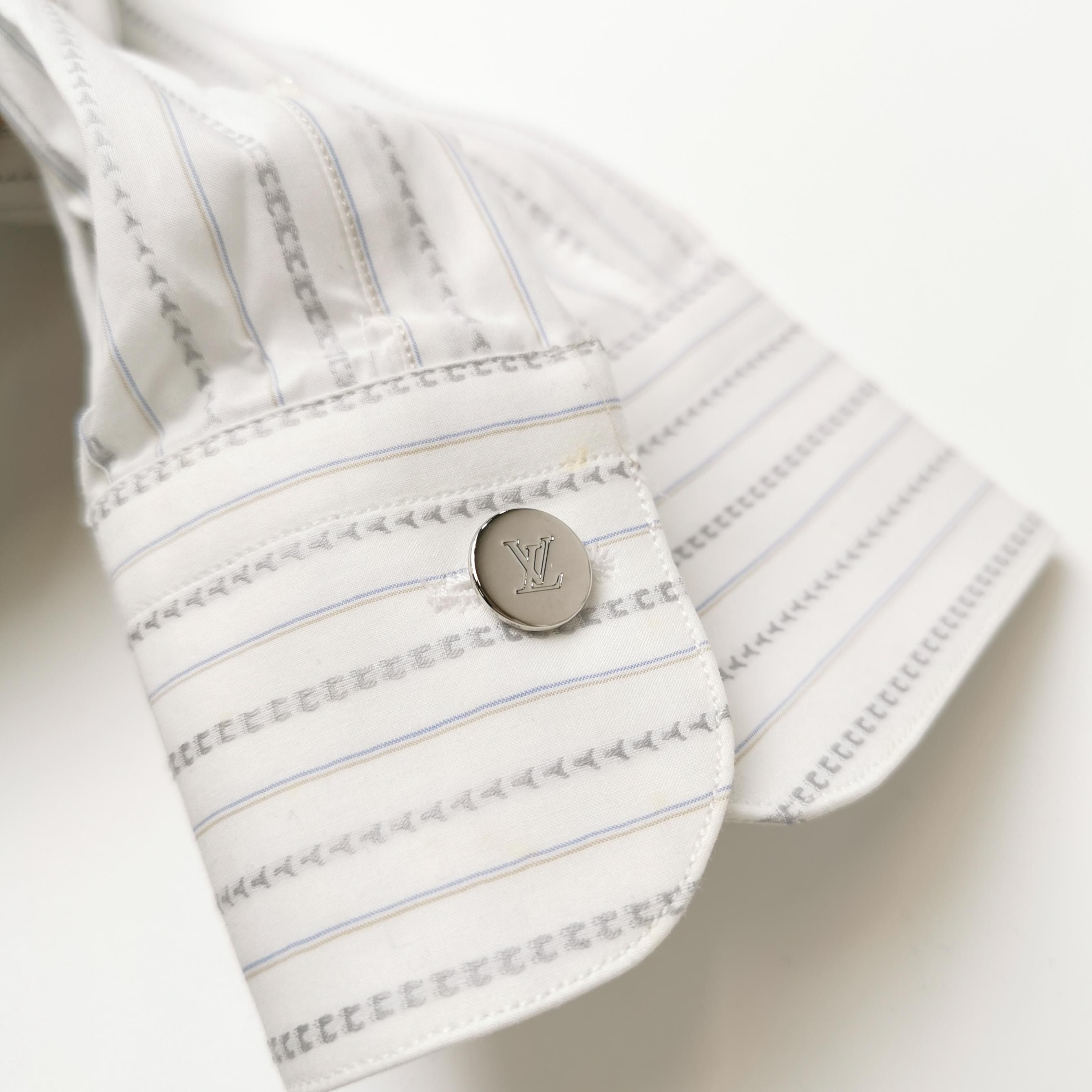 Louis Vuitton Louis Vuitton Striped Collared Shirt XL Size US M / EU 48-50 / 2 - 6 Thumbnail