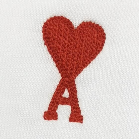 AMI AMI Alexandre Mattiussi White Heart Logo T-Shirt Size US XXL / EU 58 / 5 - 7 Thumbnail