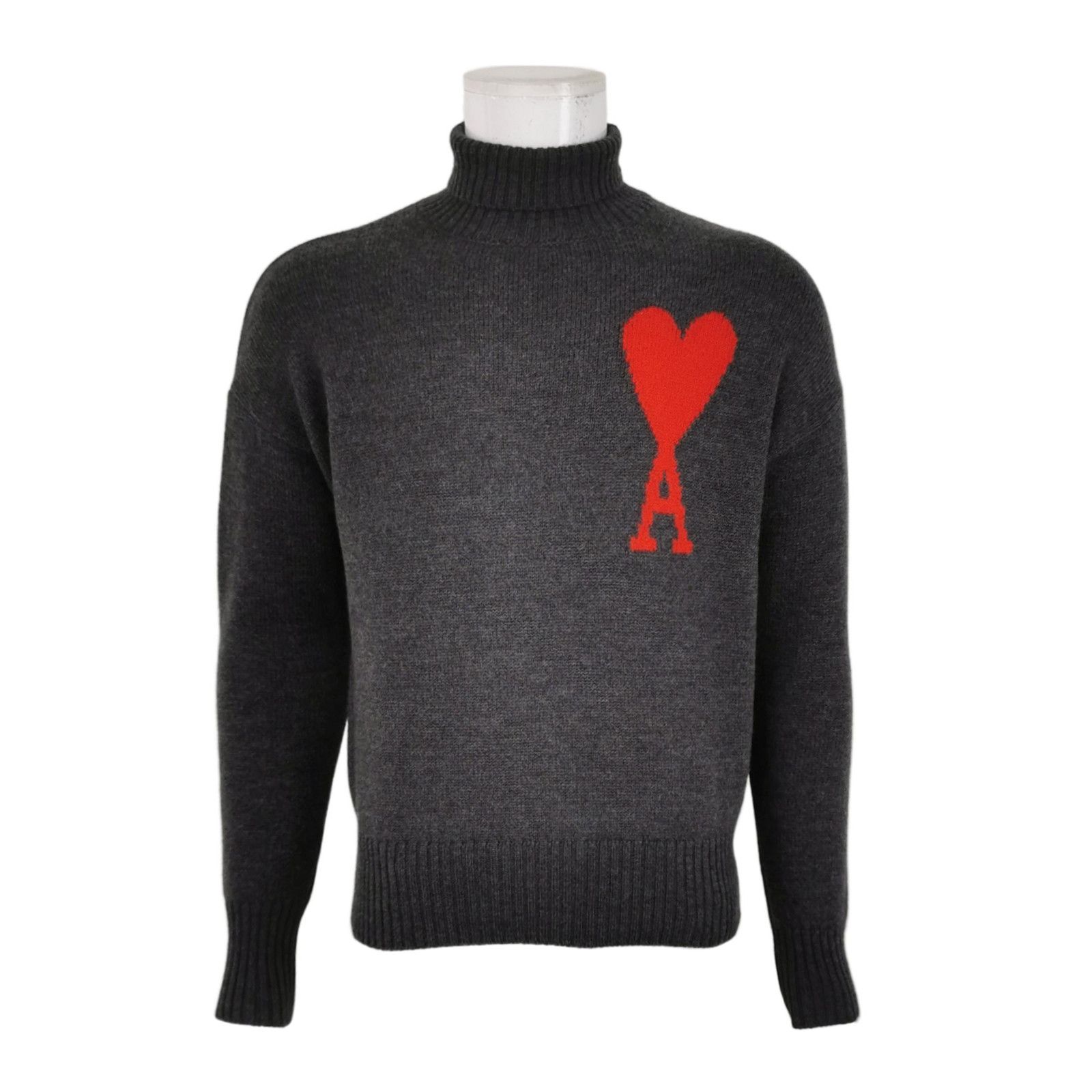 AMI AMI Alexandre Mattiussi Wool Heart Turtleneck XS Size US XS / EU 42 / 0 - 2 Thumbnail