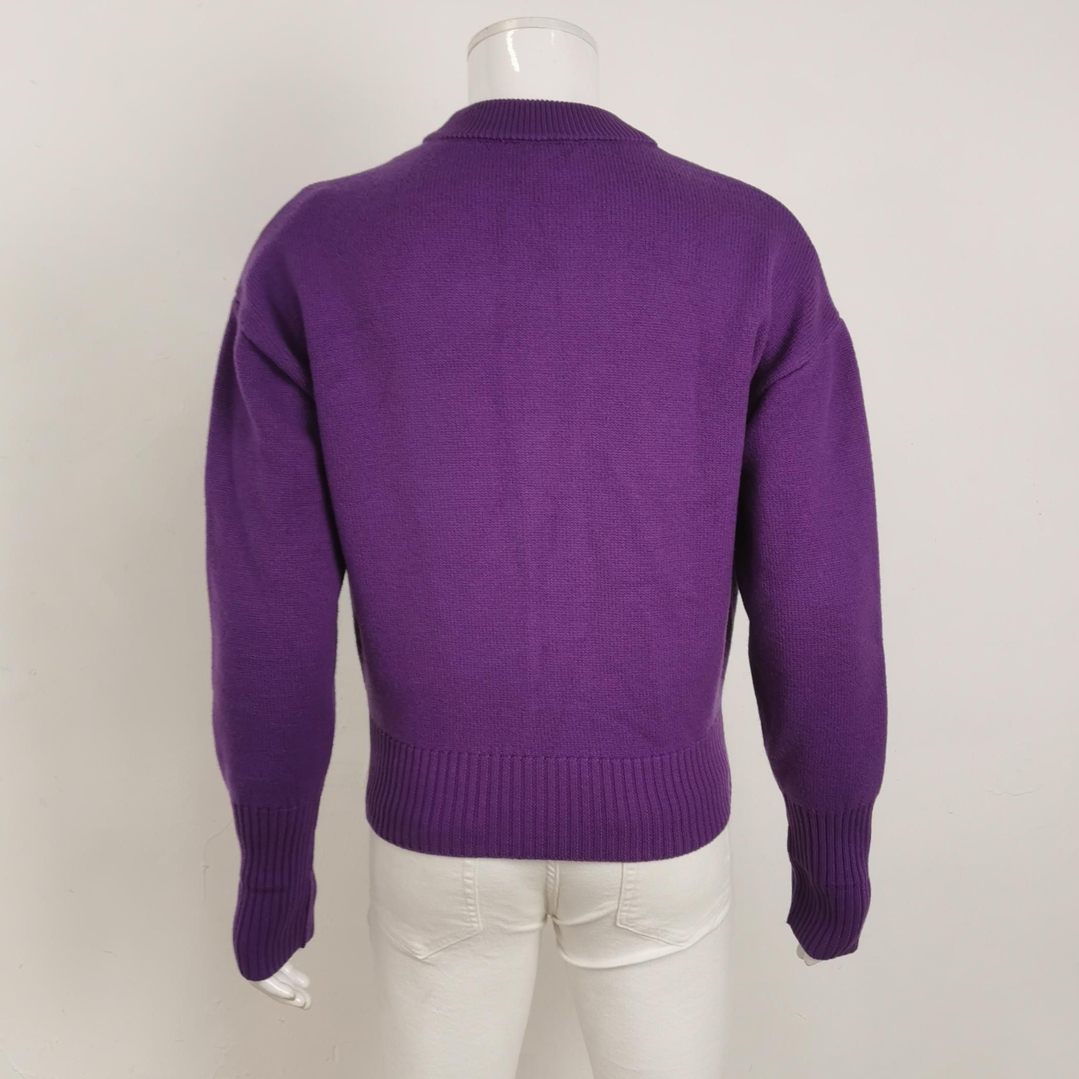 AMI AMI Alexandre Mattiussi Purple Cardigan S Size US S / EU 44-46 / 1 - 4 Thumbnail