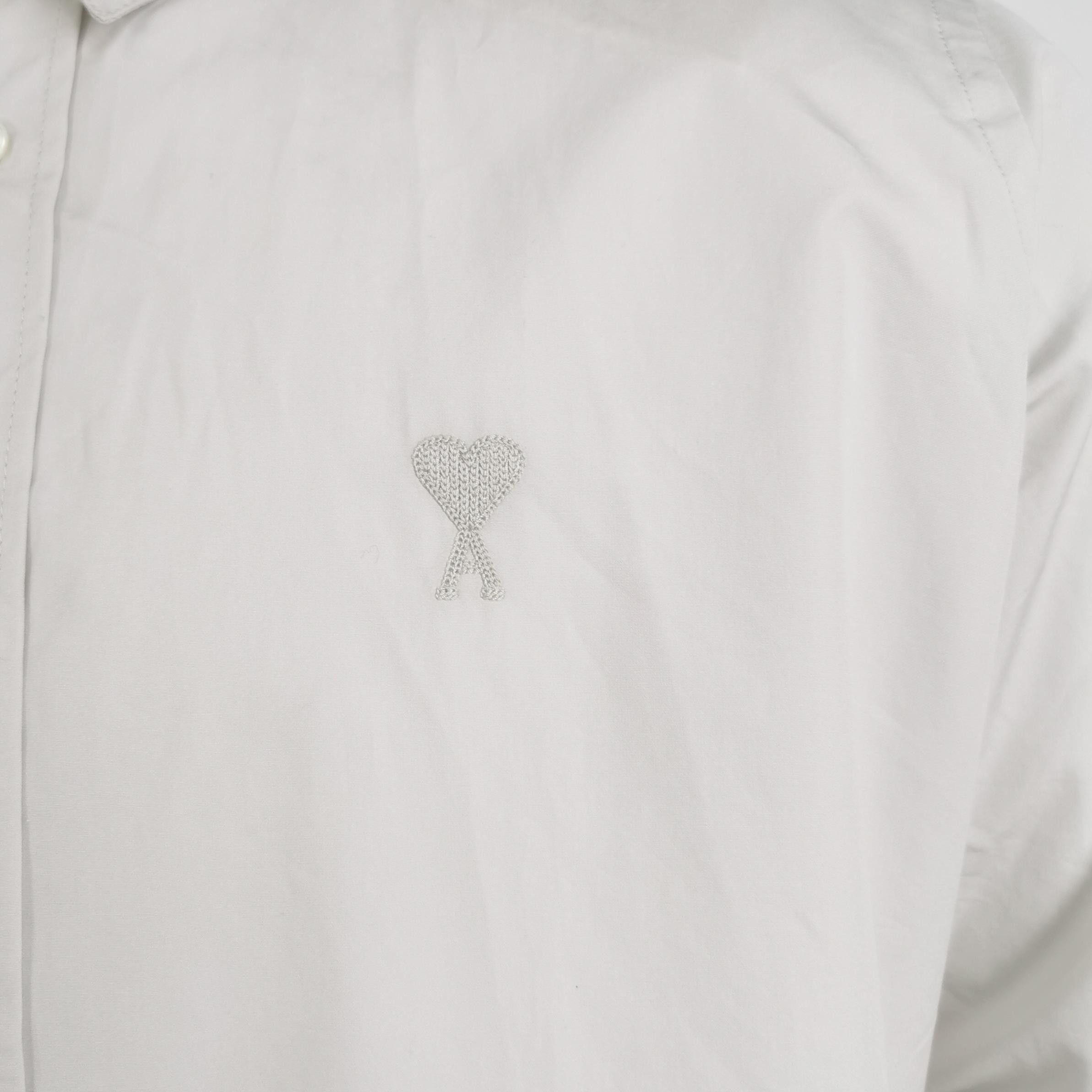 AMI AM Alexandre Mattiussi S Cotton Collared Shirt Size US S / EU 44-46 / 1 - 6 Thumbnail