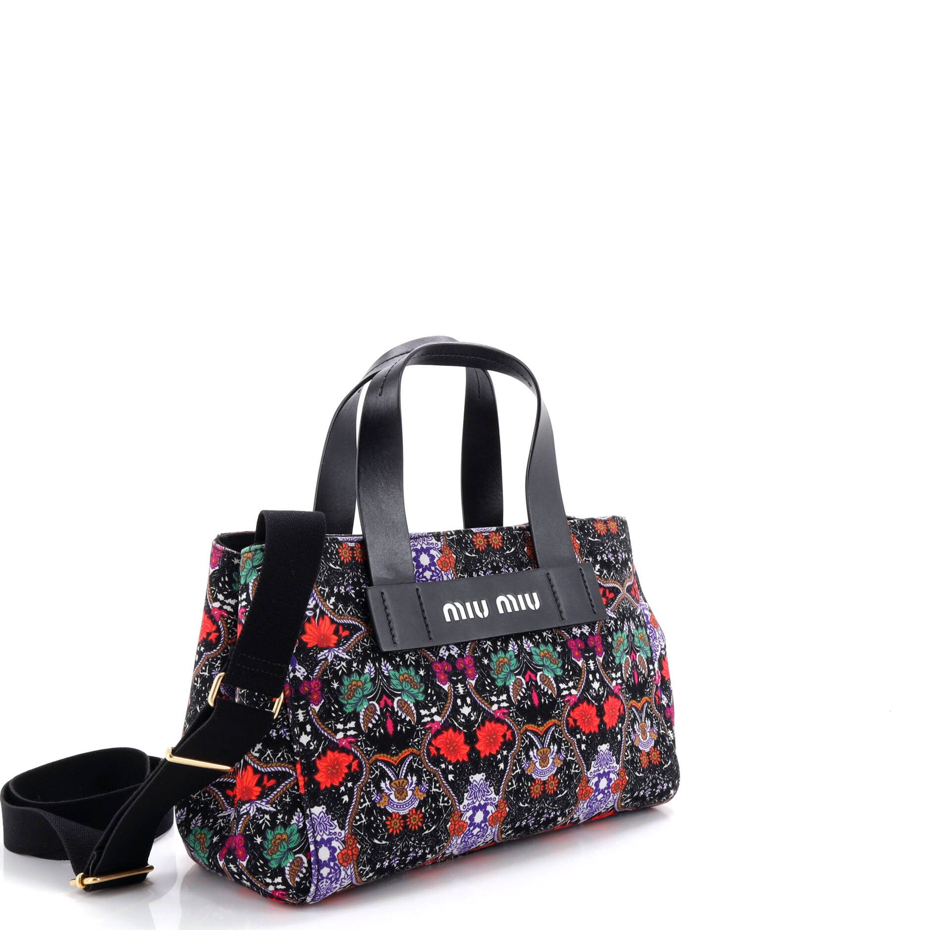 Miu Miu Logo Convertible Canapa Tote Size ONE SIZE - 2 Thumbnail