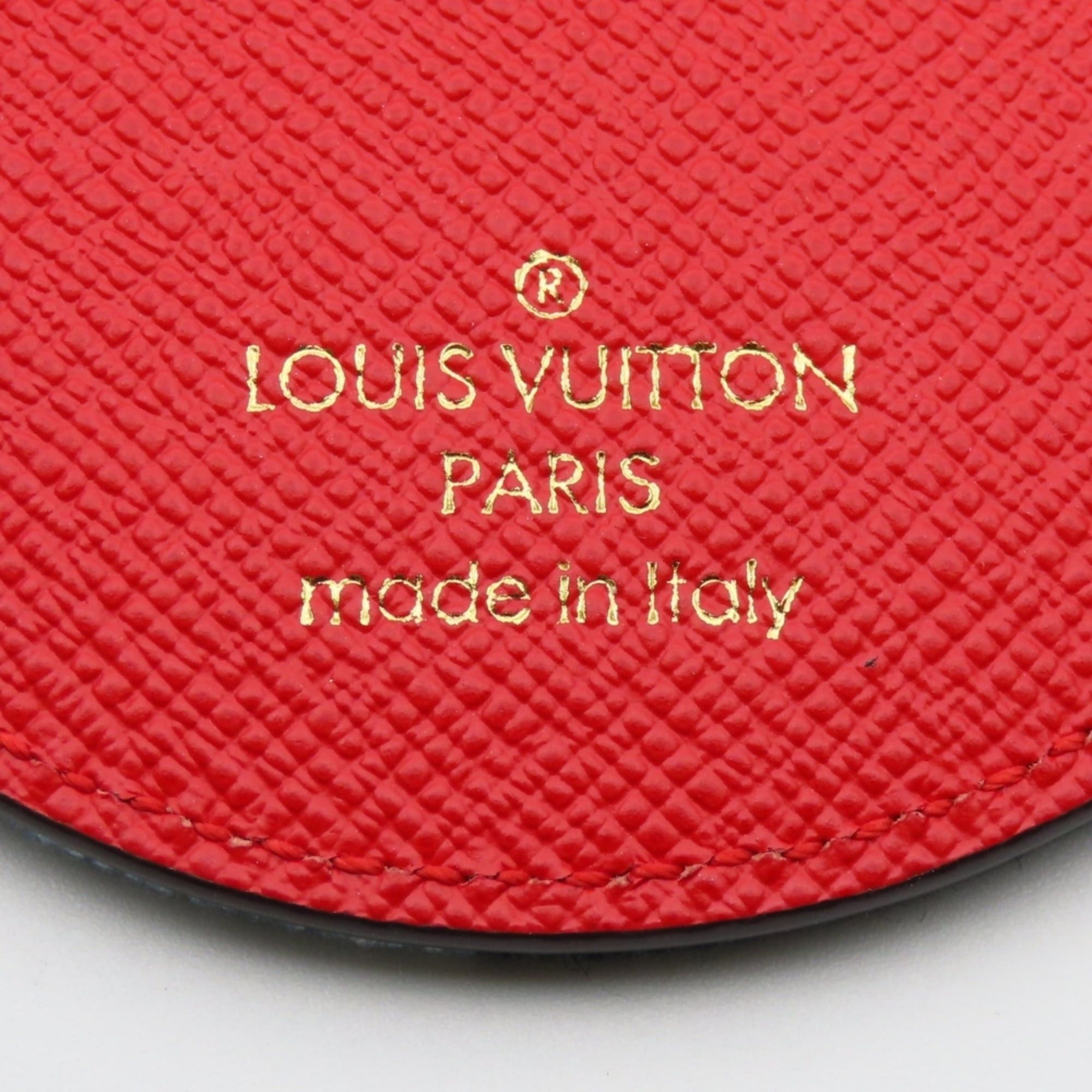 Louis Vuitton Louis Vuitton Porte Cles Keychain M69017 Monogram Denim Leather Blue Red Gold Keyring Women's LOUIS VUITTON Size ONE SIZE - 5 Thumbnail