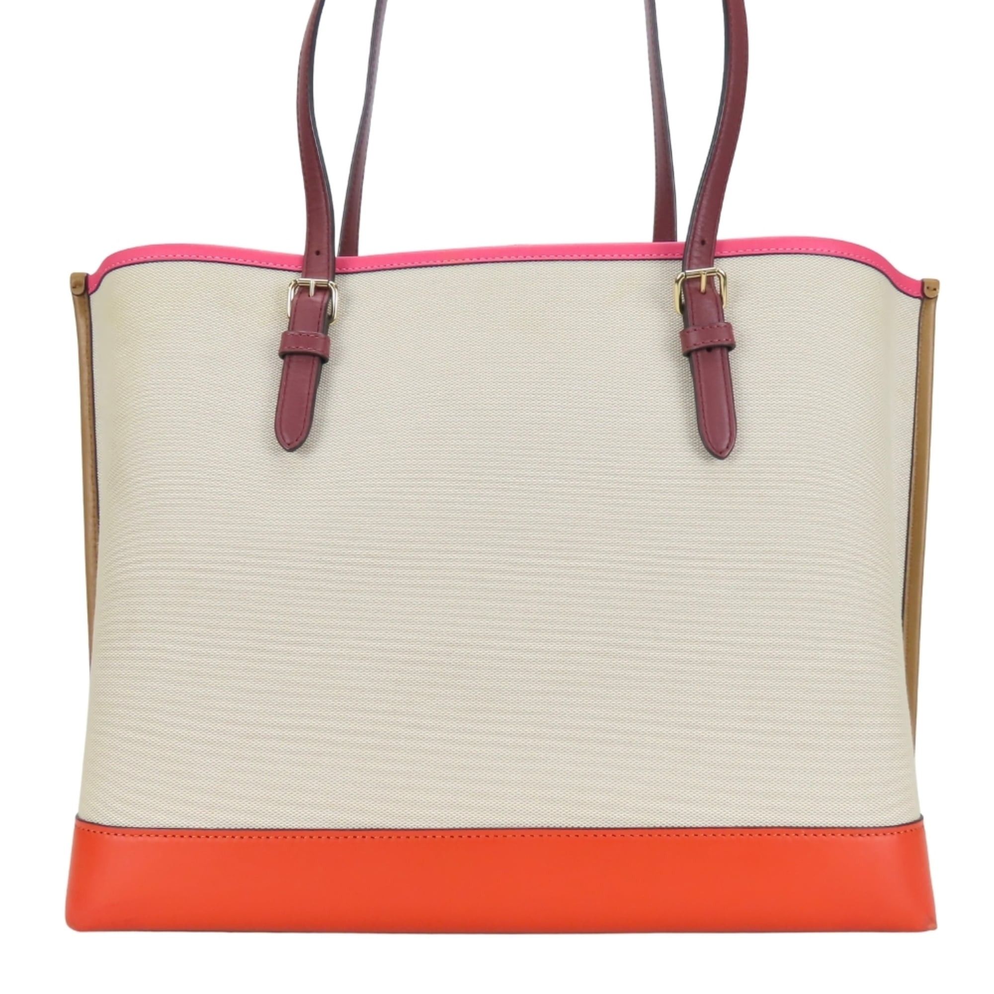 Coach Coach Tote Bag C4087 Canvas Leather Beige Multicolor Women's COACH Size ONE SIZE - 5 Thumbnail