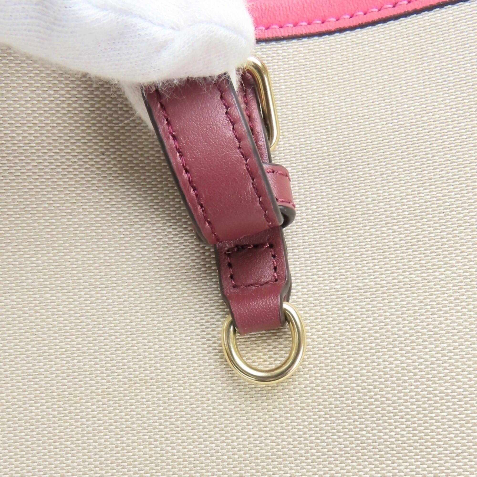 Coach Coach Tote Bag C4087 Canvas Leather Beige Multicolor Women's COACH Size ONE SIZE - 17 Thumbnail