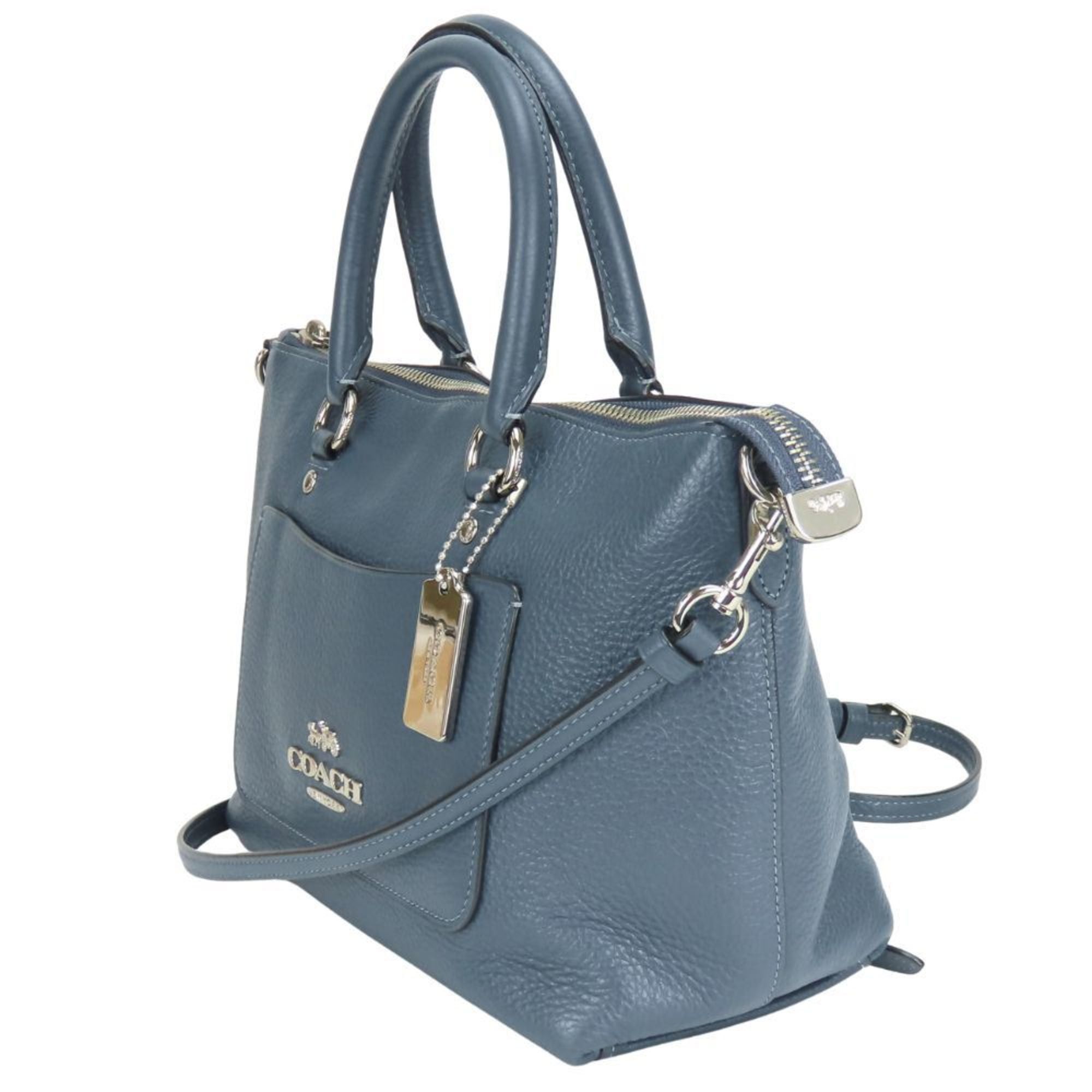 Coach Coach handbag F31466 leather blue mini women's COACH Size ONE SIZE - 3 Thumbnail