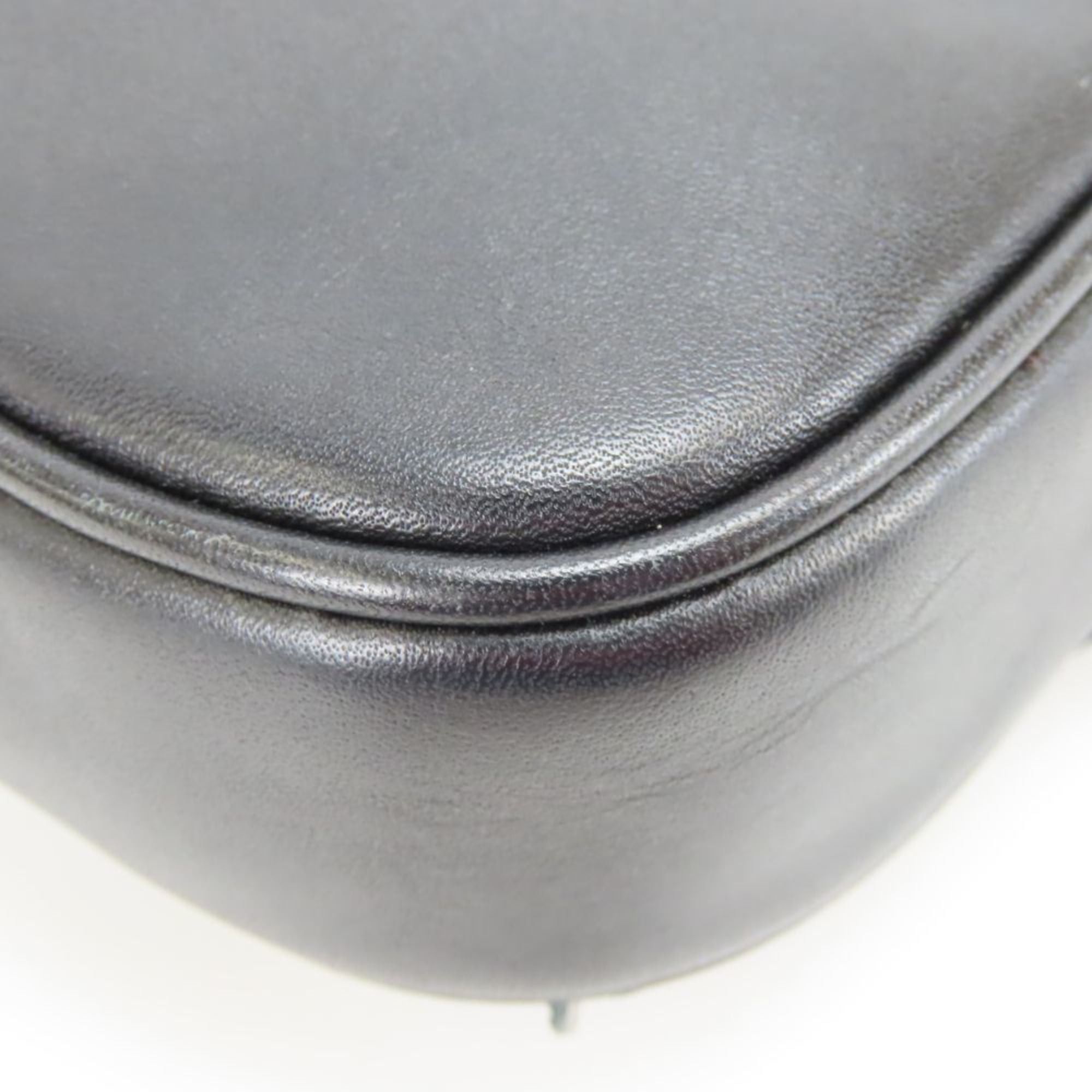Coach Coach Shoulder Bag Pochette 31834 Leather Black Blue Silver Flower Motif Studs Women's COACH Size ONE SIZE - 12 Thumbnail