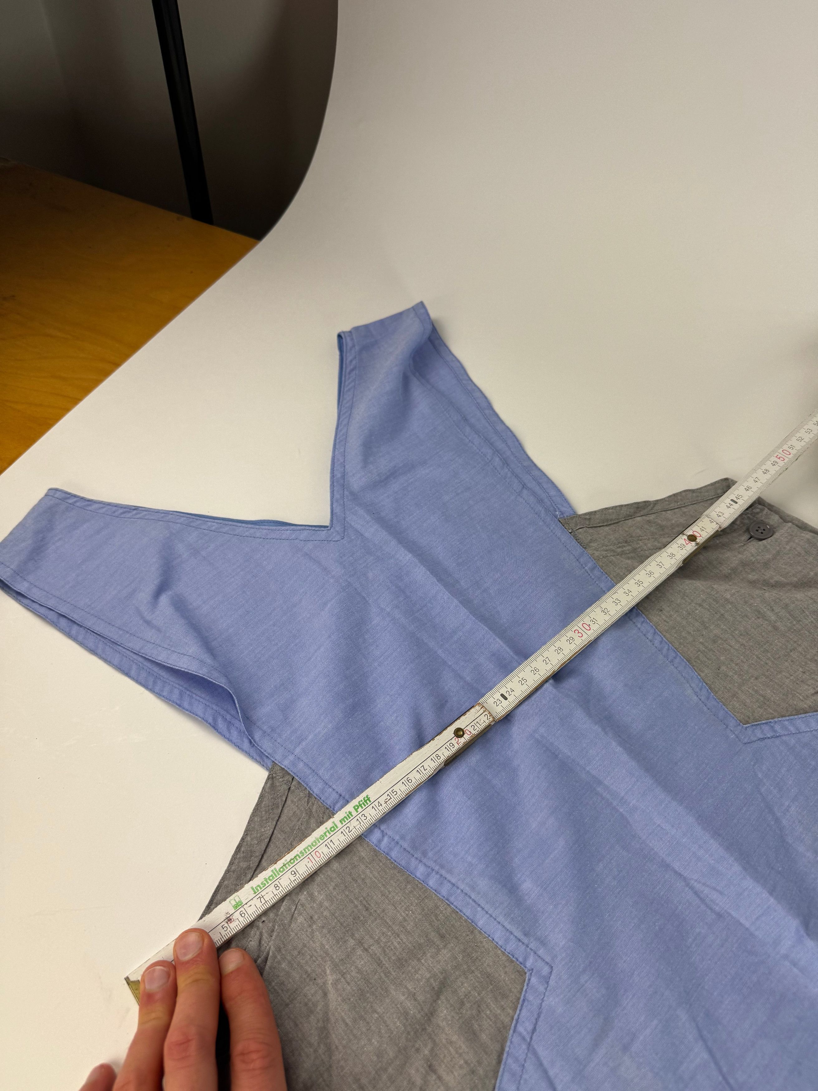 Other Vintage Yves Saint Laurent Canvas Dress Blue Grey 38/M Size M / US 6-8 / IT 42-44 - 9 Thumbnail